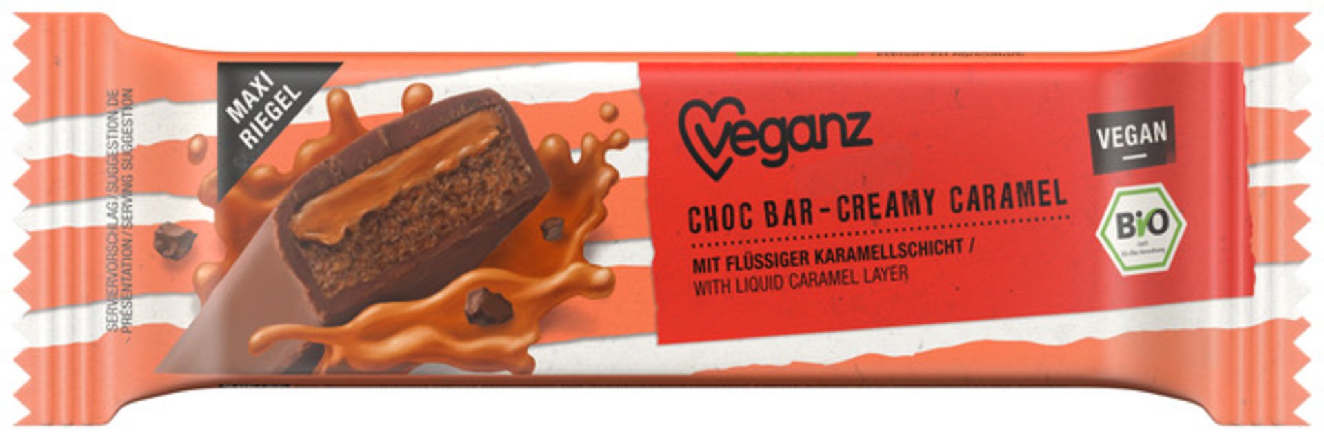 E-shop Veganz Čokoládová tyčinka s krémovým karamelom BIO 50 g