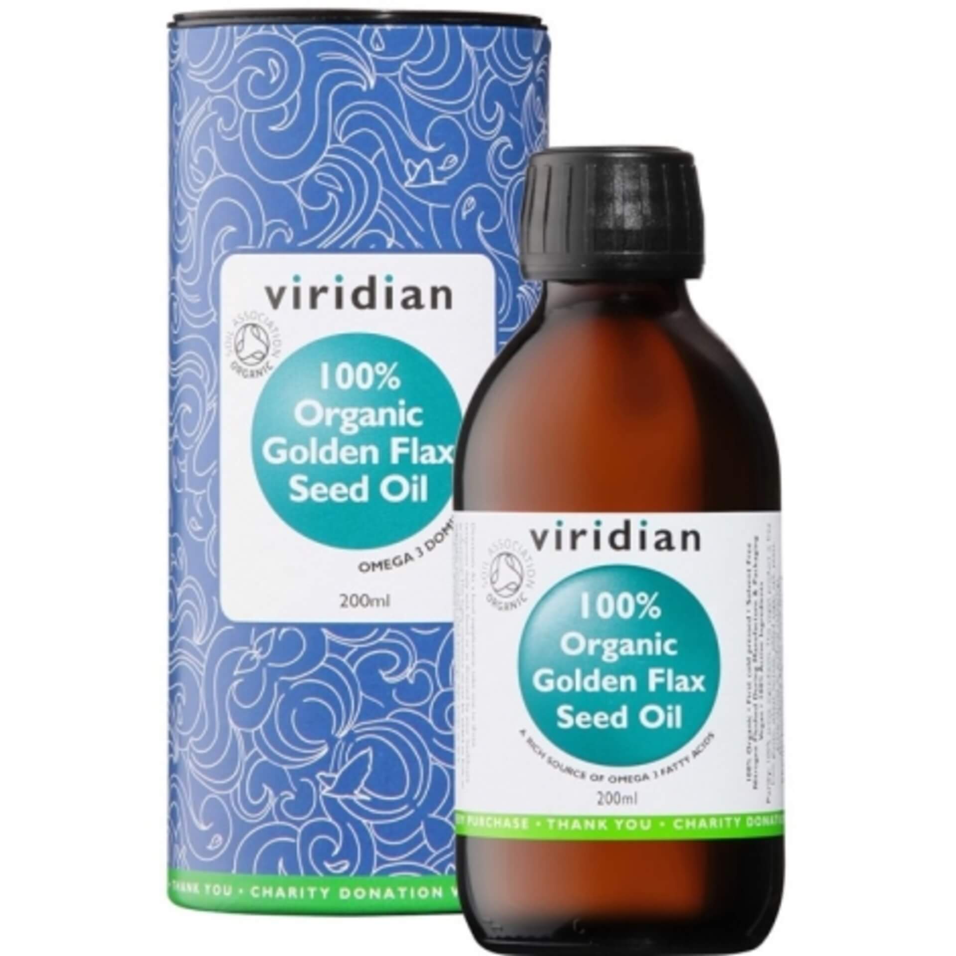 E-shop Viridian 100% Organický olej z ľanových semienok 200 ml