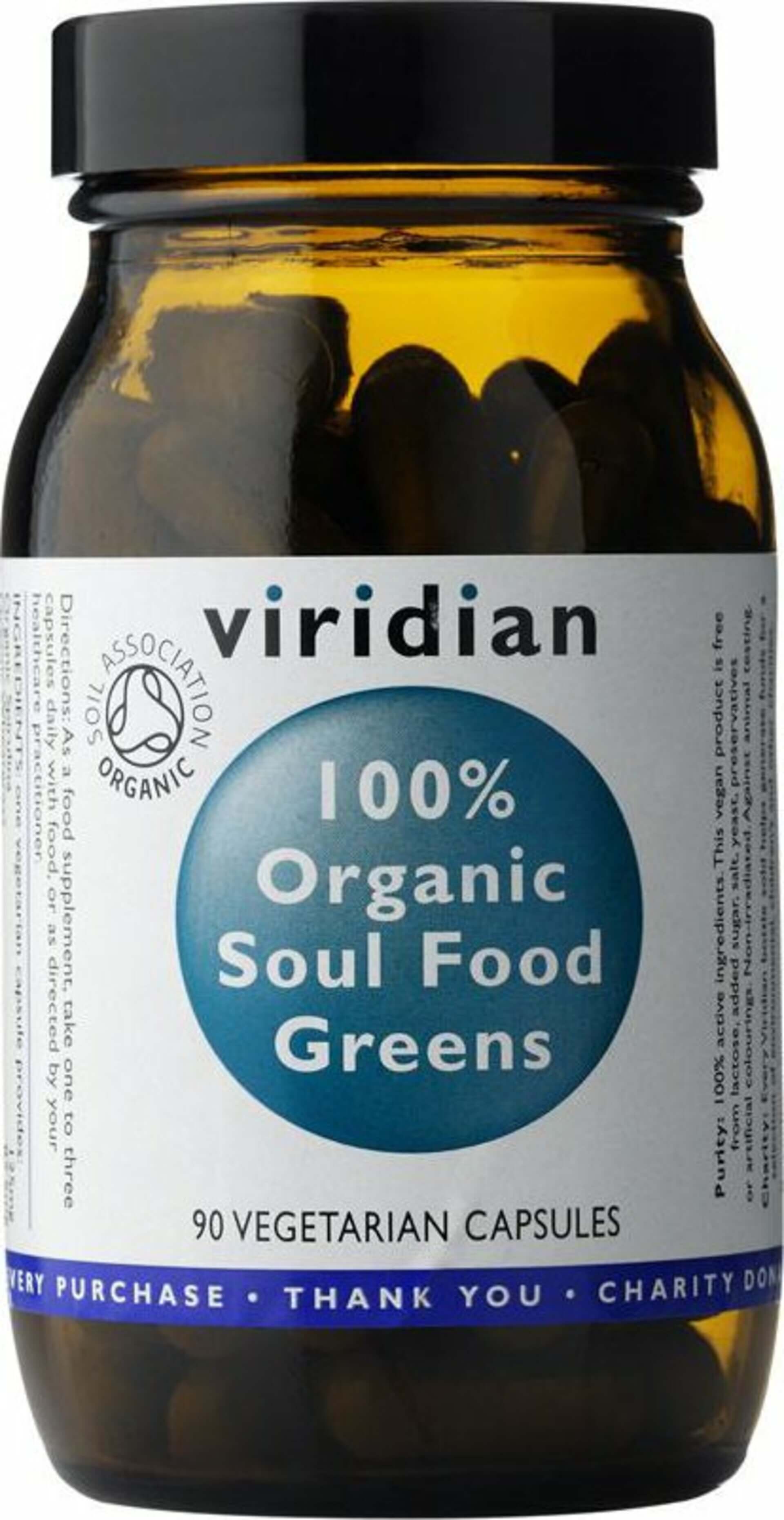 E-shop Viridian 100% Organic Soul Food Greens 90 kapsúl