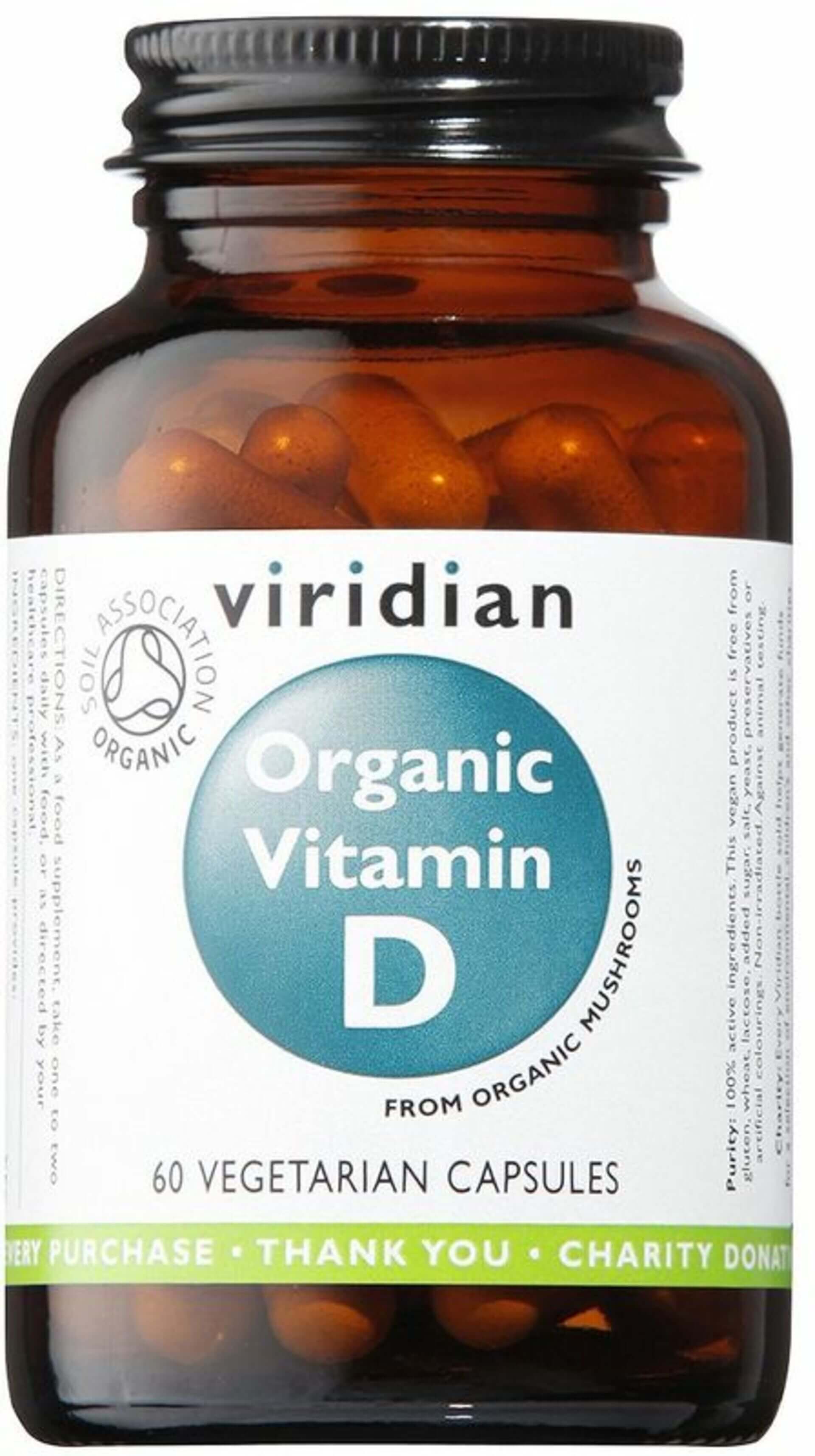 E-shop Viridian Organic Vitamín D 60 kapslí