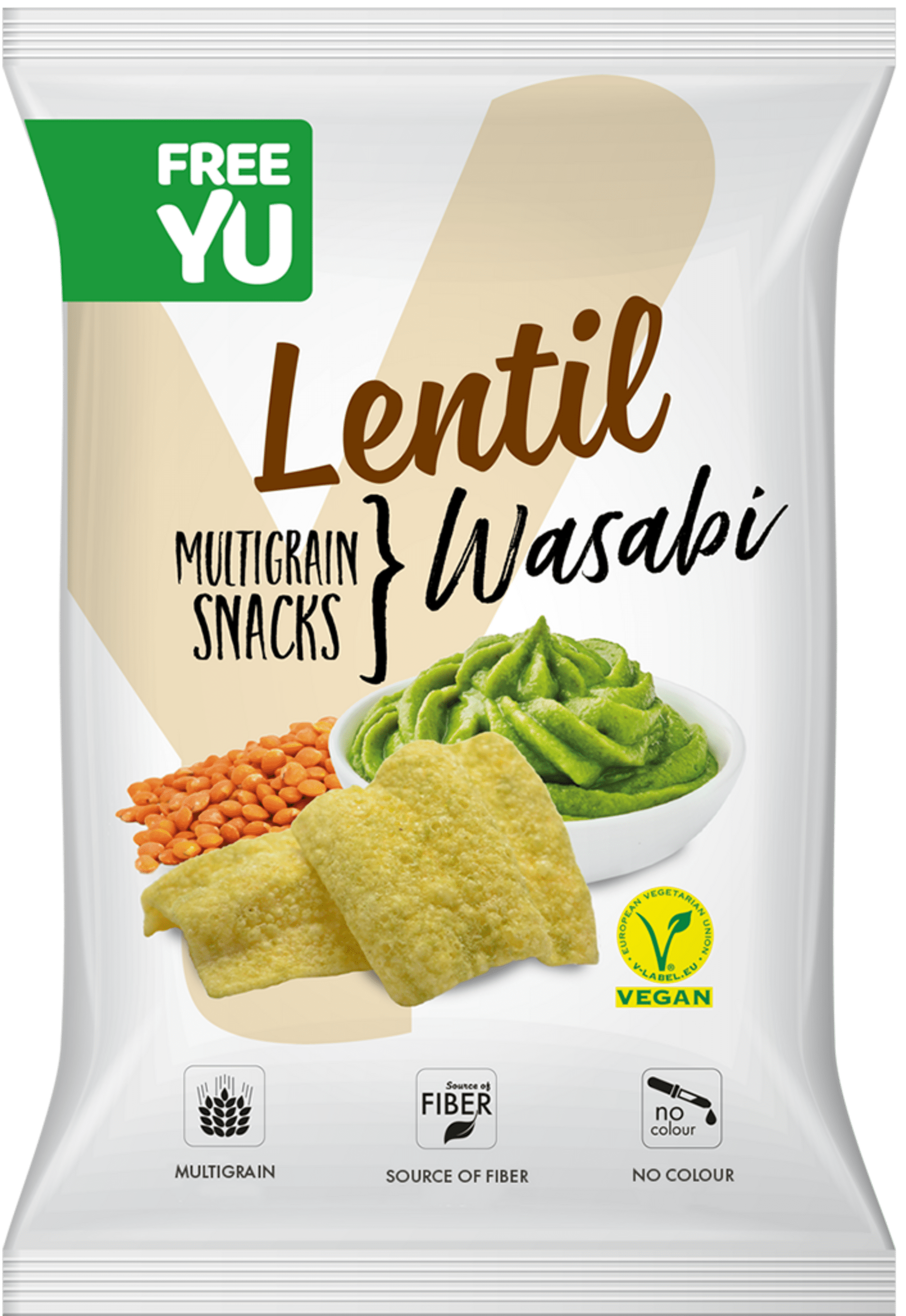E-shop FreeYu Lentil multigrain snack Wasabi 70 g