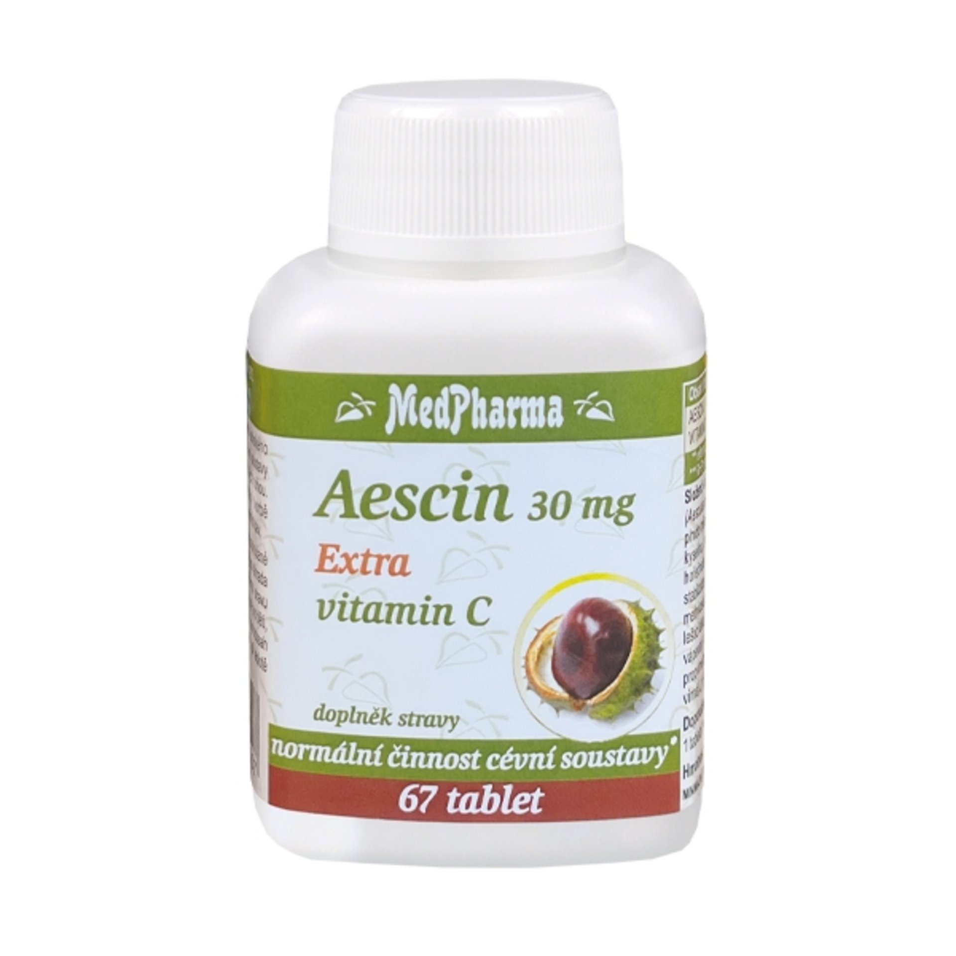 E-shop MedPharma Aescin 30 mg a extra vitamín C 67 tabliet