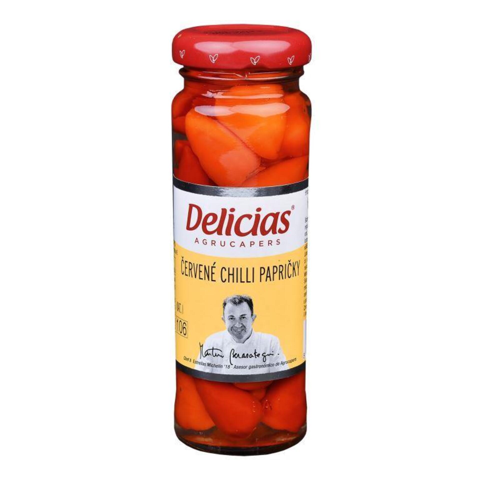 E-shop Delicias Červené chilli papričky 100 g