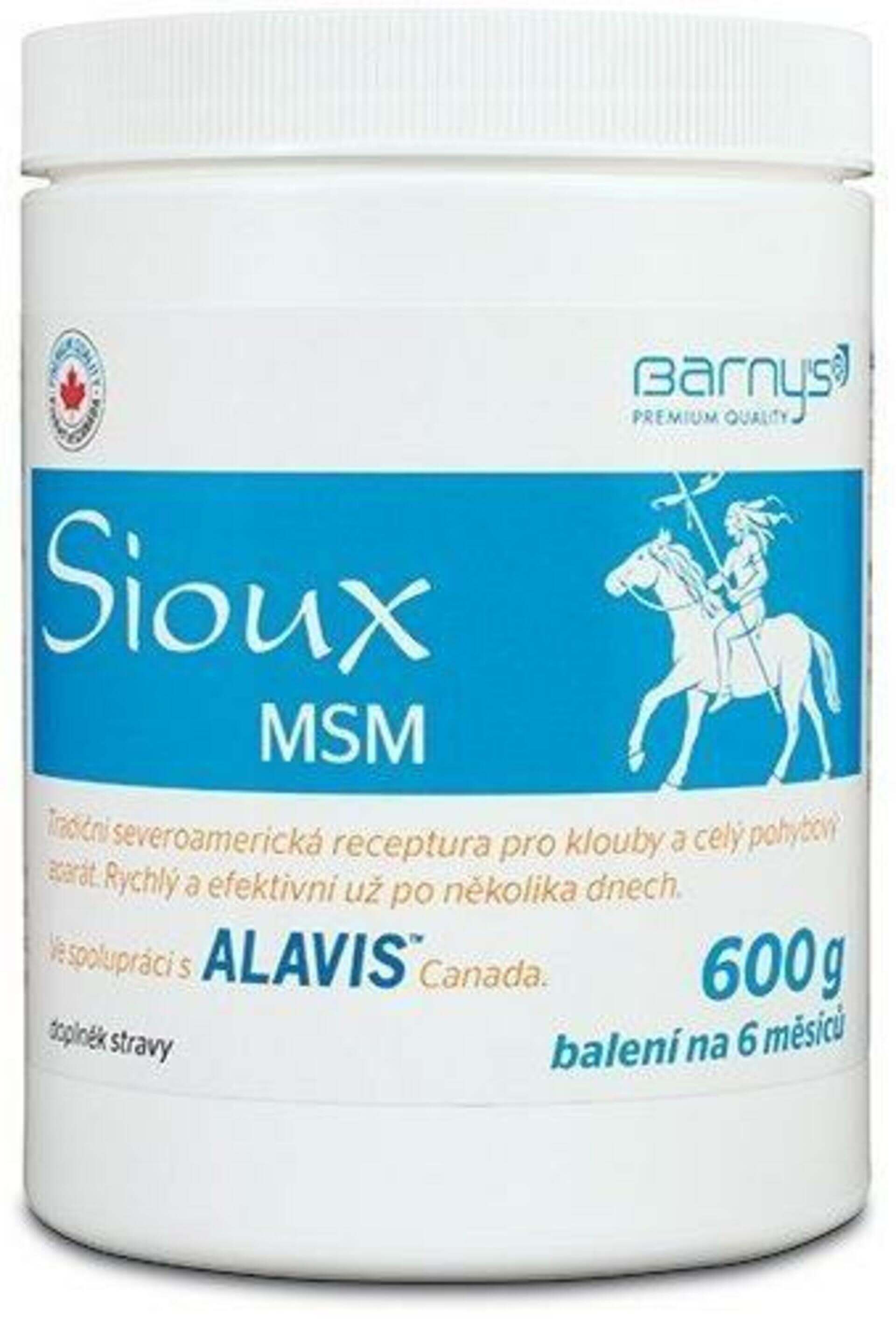 E-shop Barny Sioux MSM 600 g