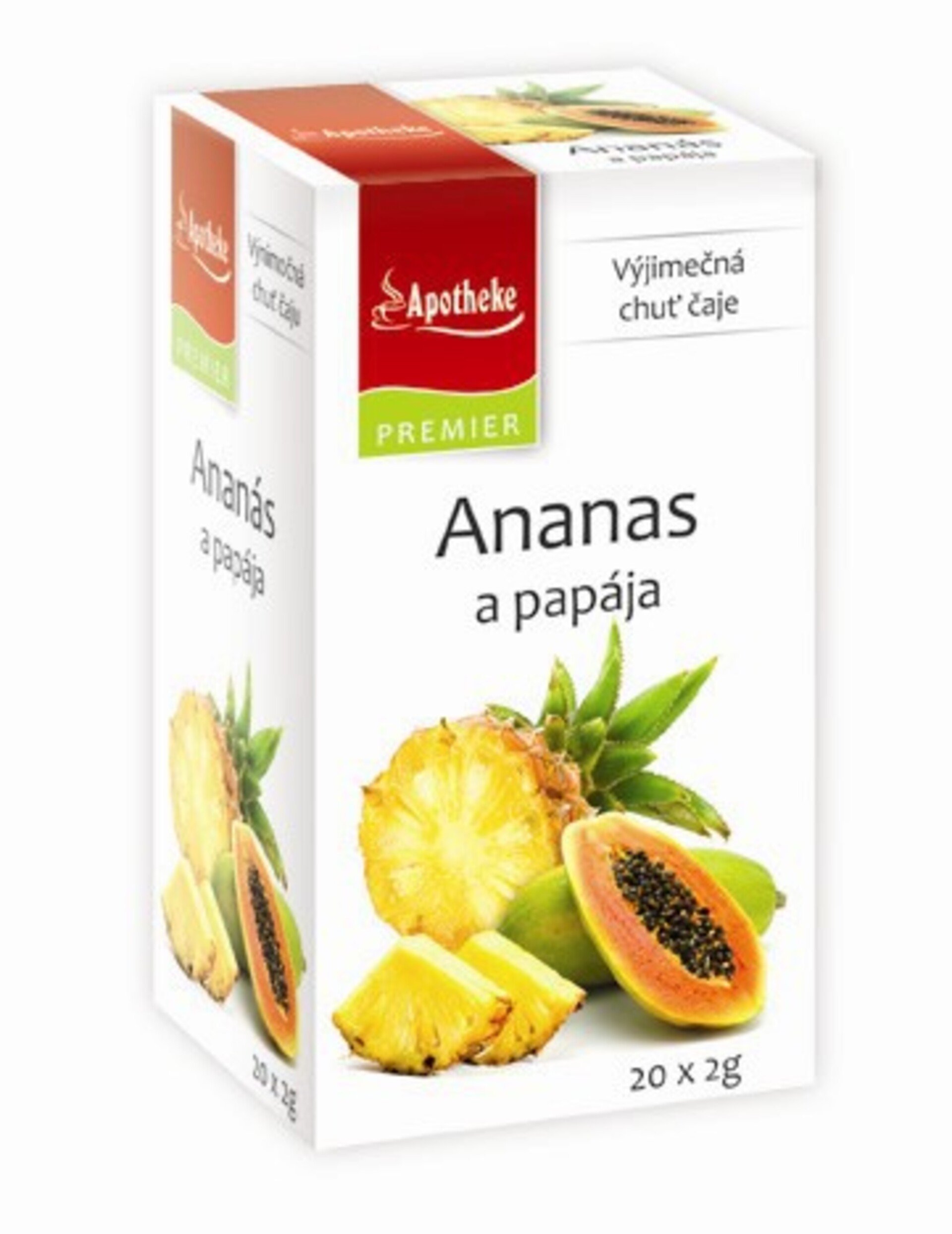 Apotheke Čaj Ananás a papája 20 sáčkov