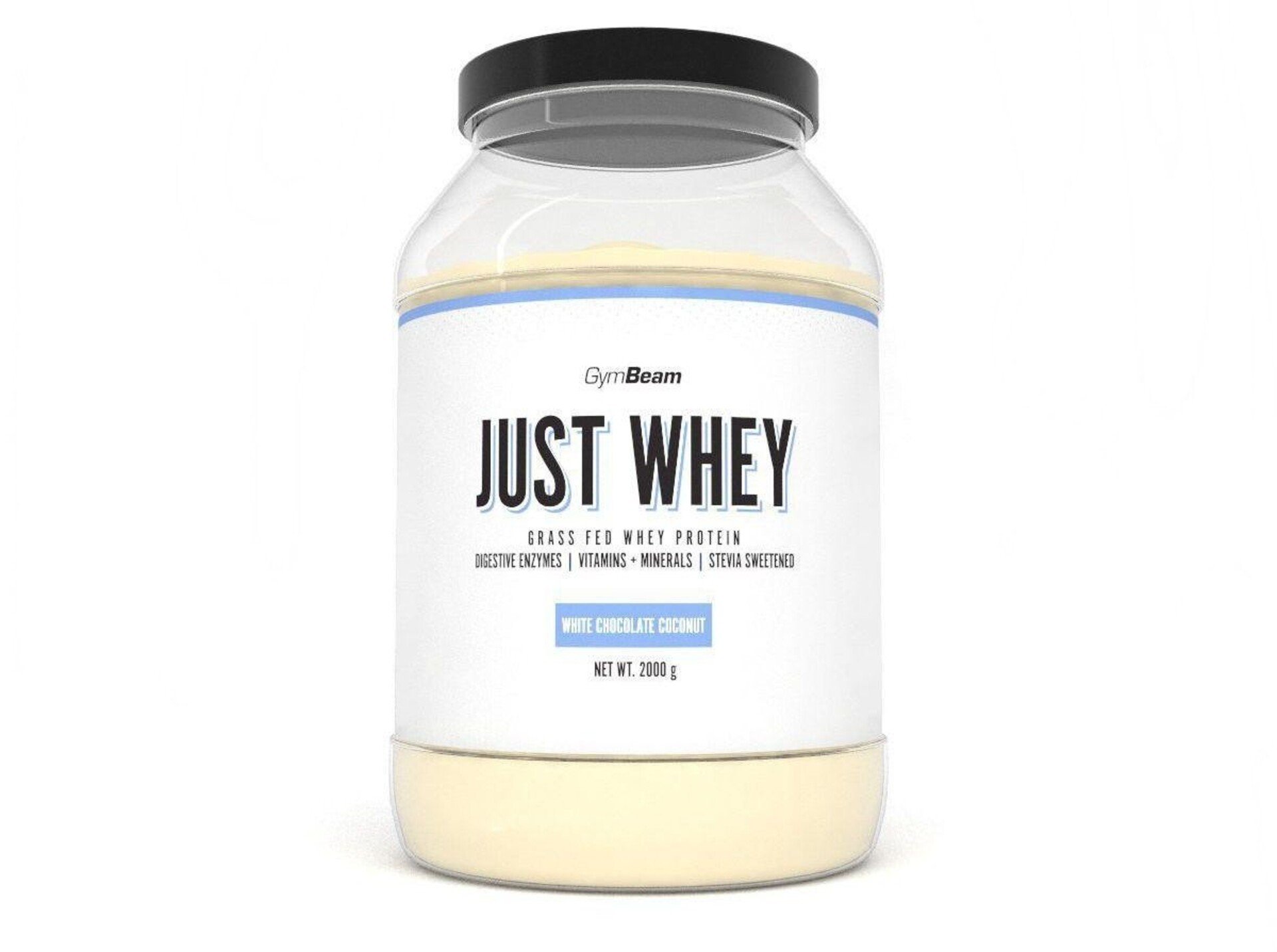 E-shop GymBeam Protein Just Whey 2000 g - White chocolate coconut