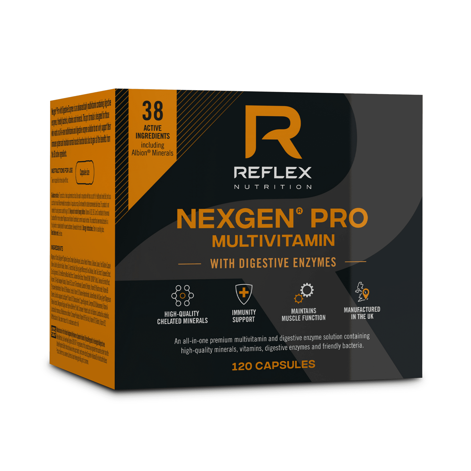 E-shop Reflex Nutrition Nexgen® PRO + Digestive Enzymes 120 kapslí