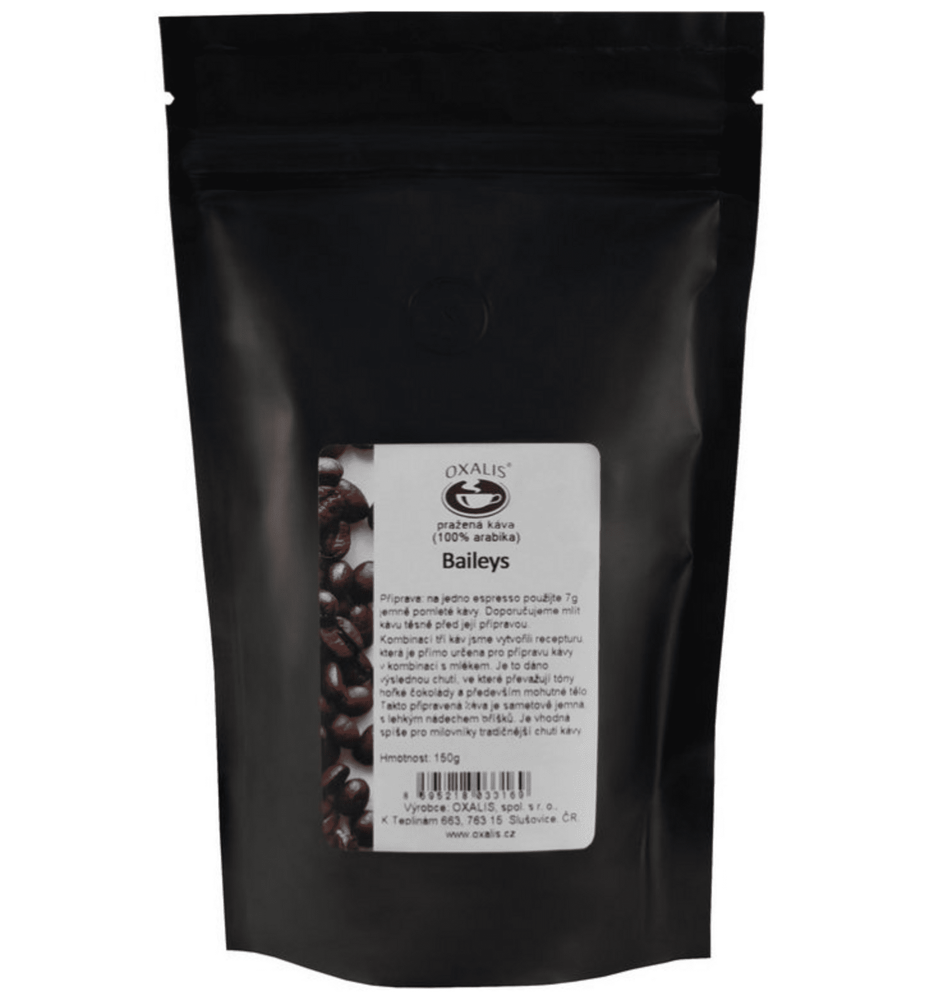 E-shop Oxalis káva aromatizovaná mletá - Baileys 150 g