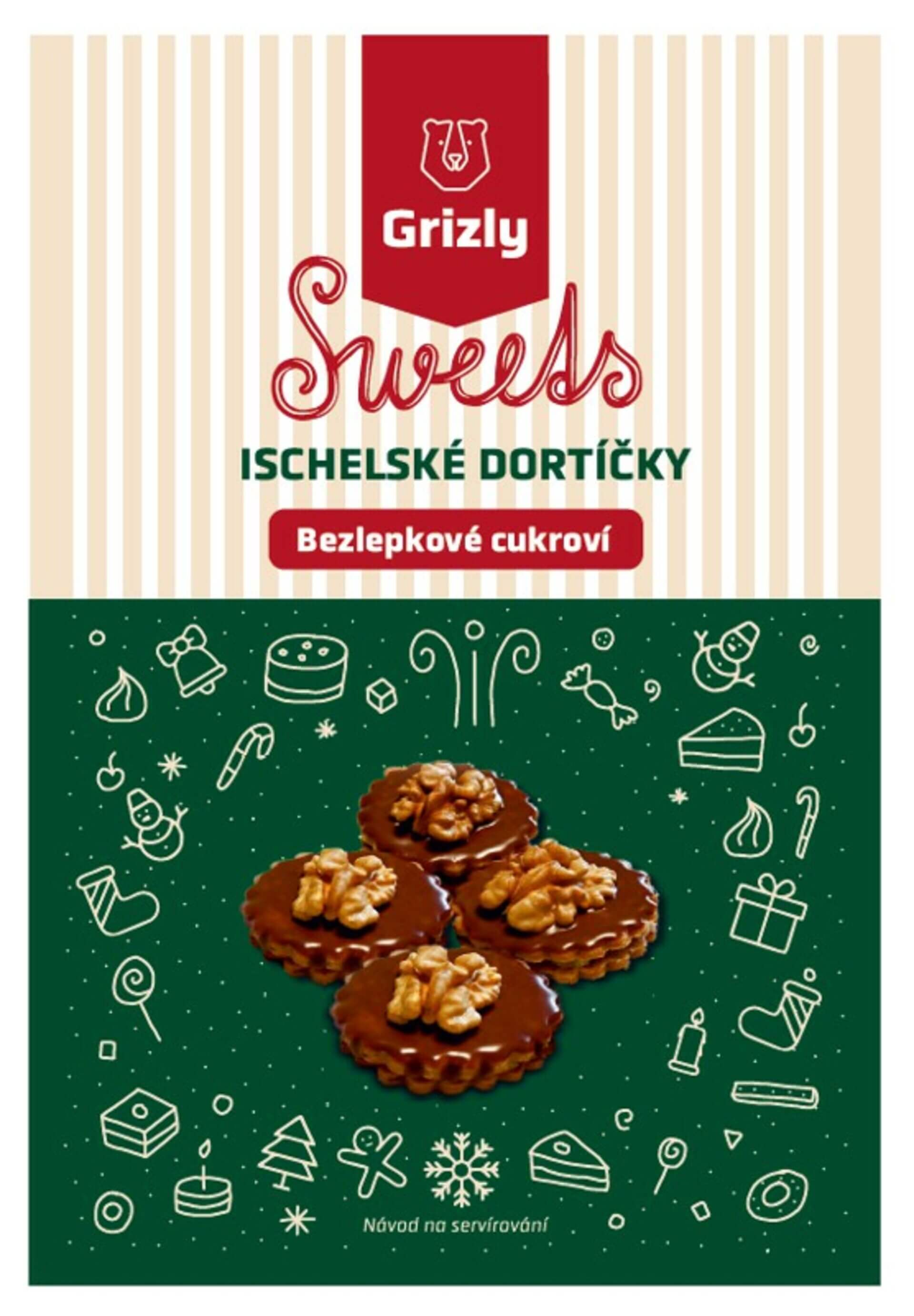 E-shop GRIZLY Sweets Zmes na ischelské tortičky bezlepkové 340 g