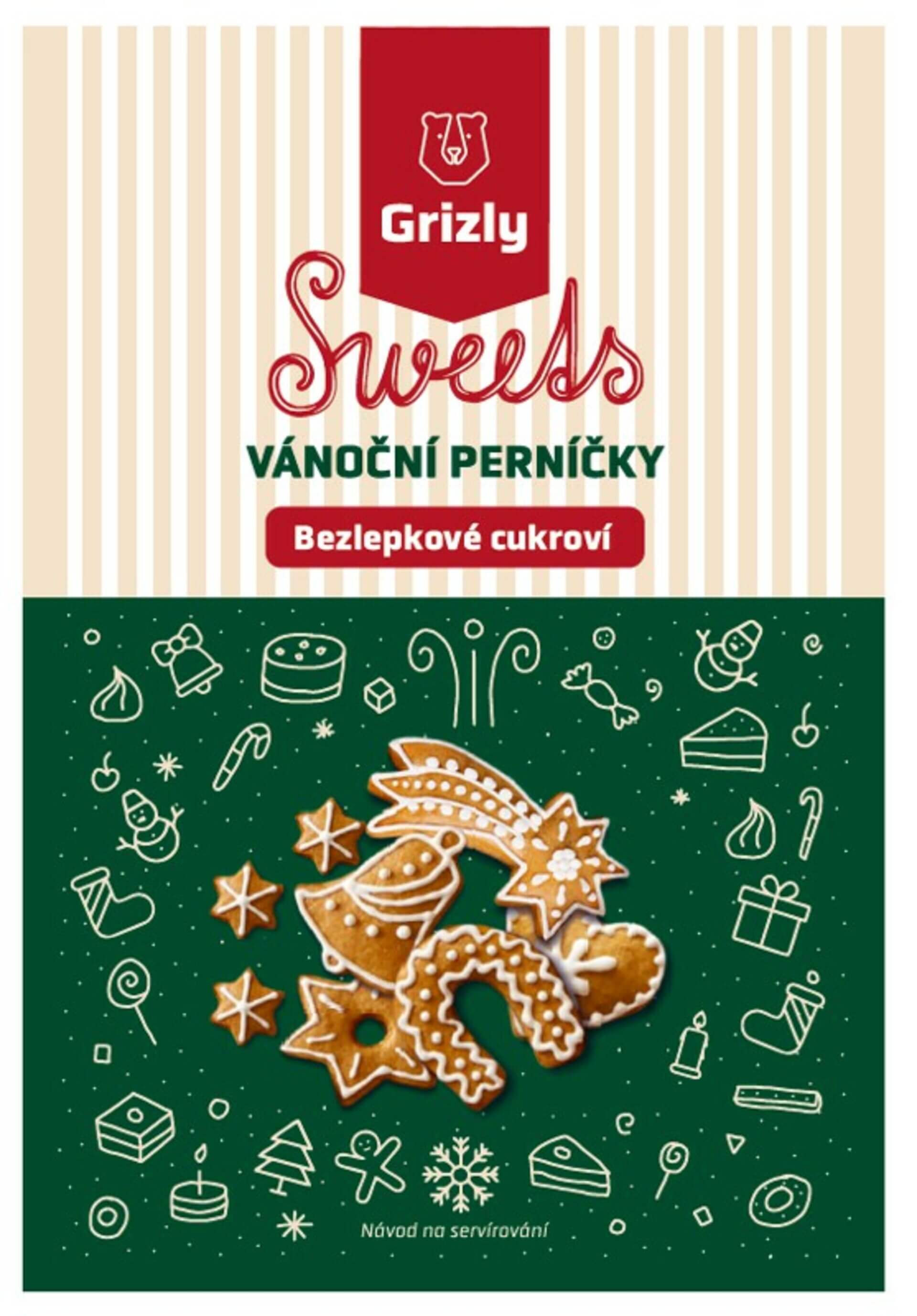 E-shop GRIZLY Sweets Zmes na vianočné perníčky bezlepkové 560 g