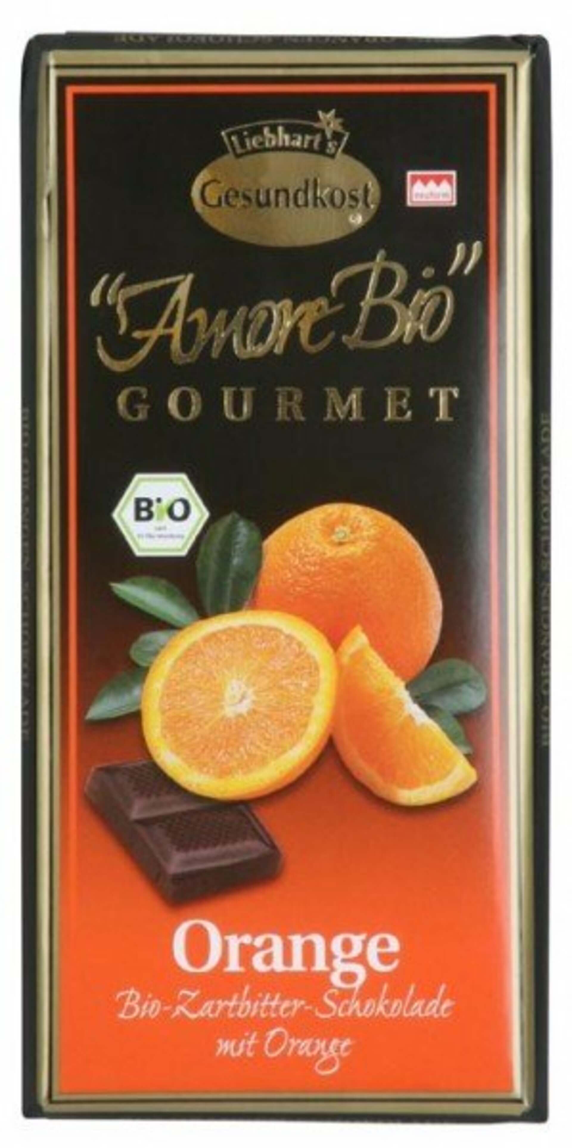 E-shop Liebharts Horká čokoláda s pomarančom BIO 100 g