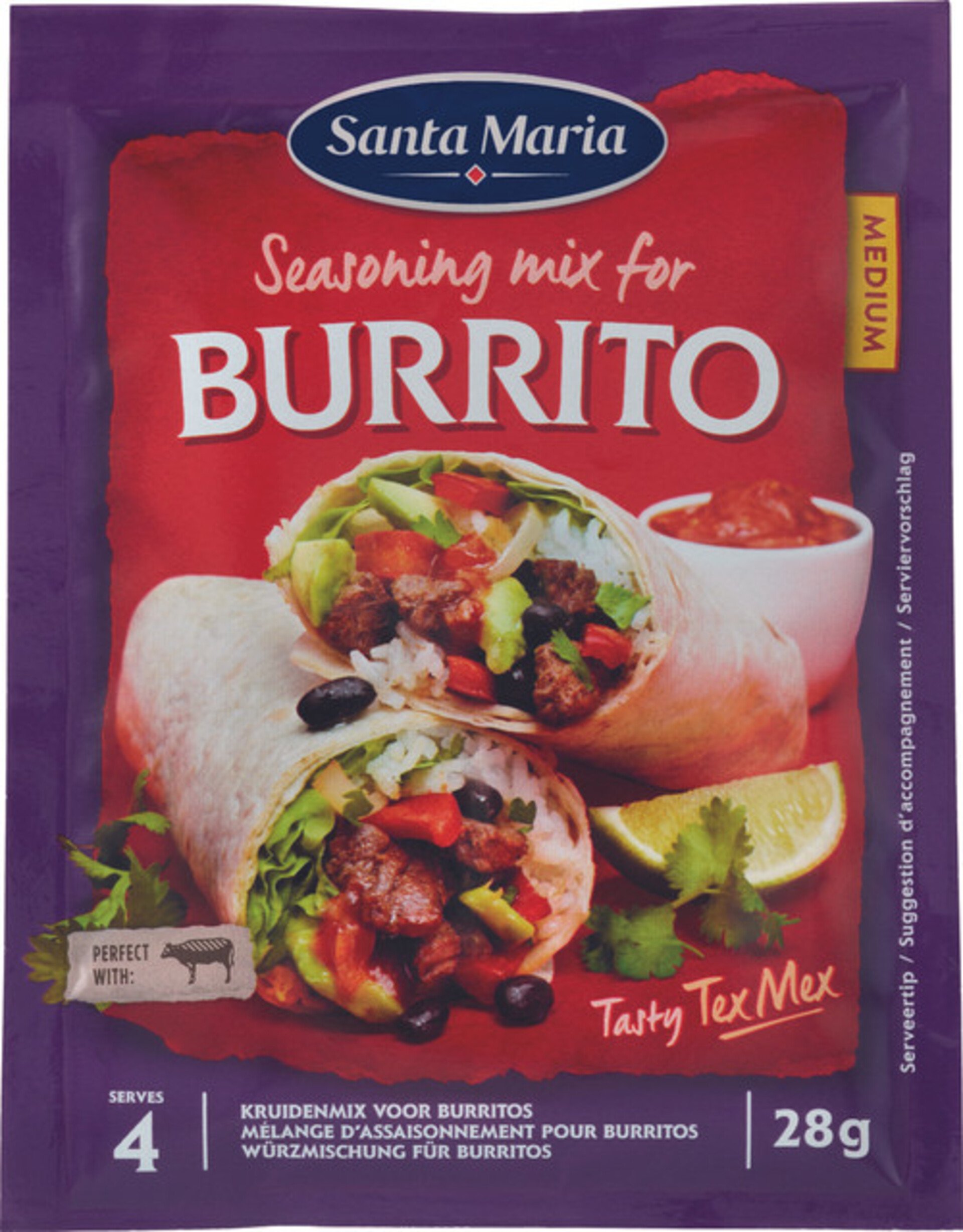 E-shop Santa Maria Burrito zmes korenia 28 g