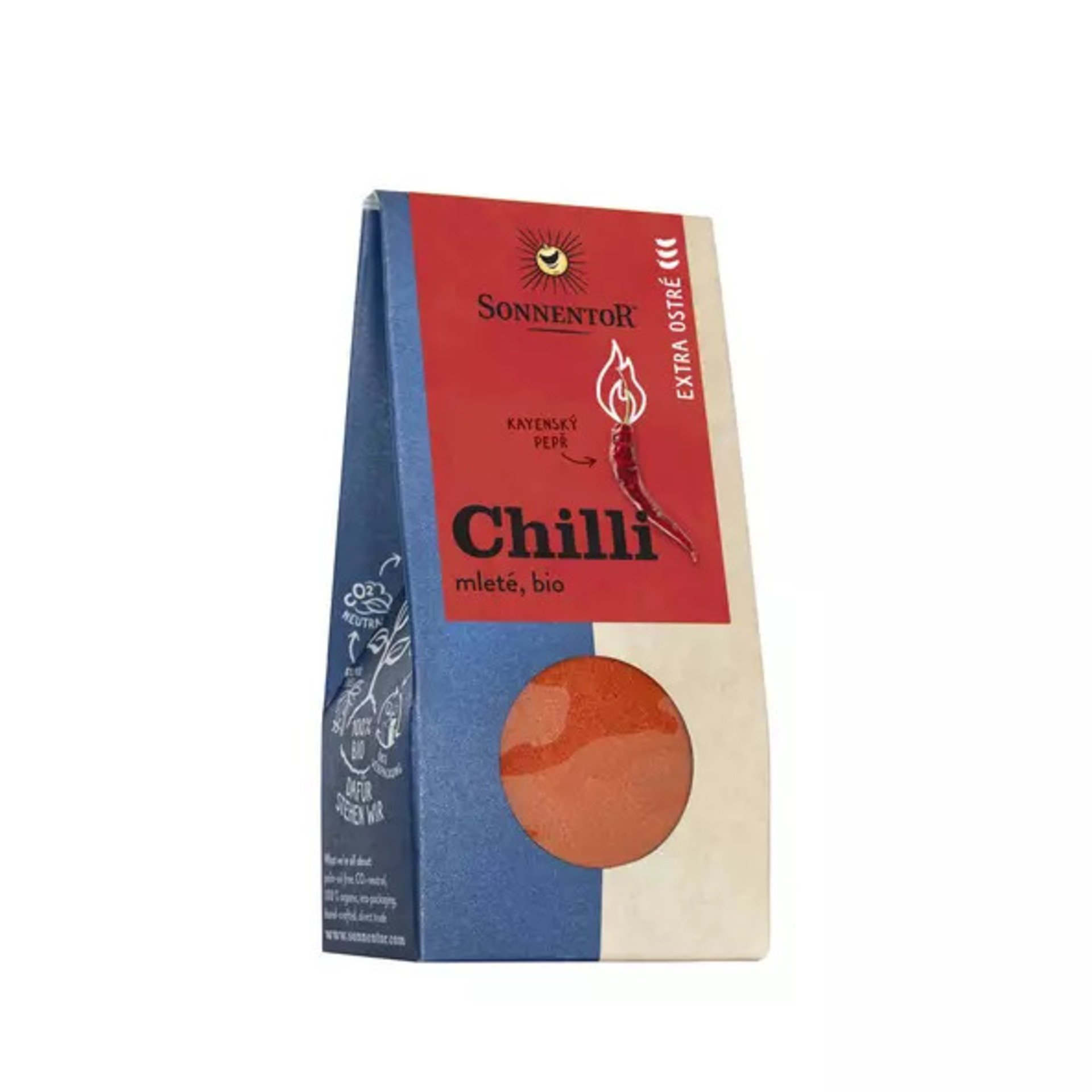 E-shop Sonnentor Chilli bio extra ostré mleté 40 g