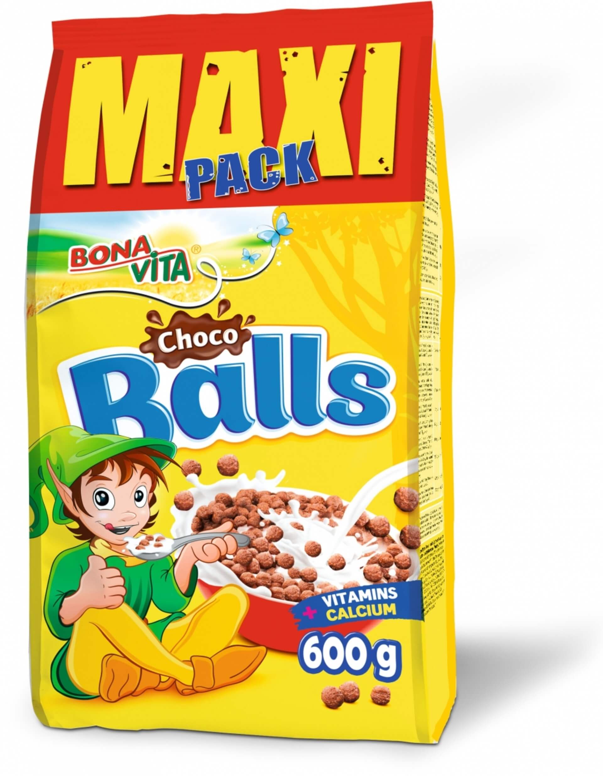 E-shop Bonavita Detské cereálie Choco balls 600 g