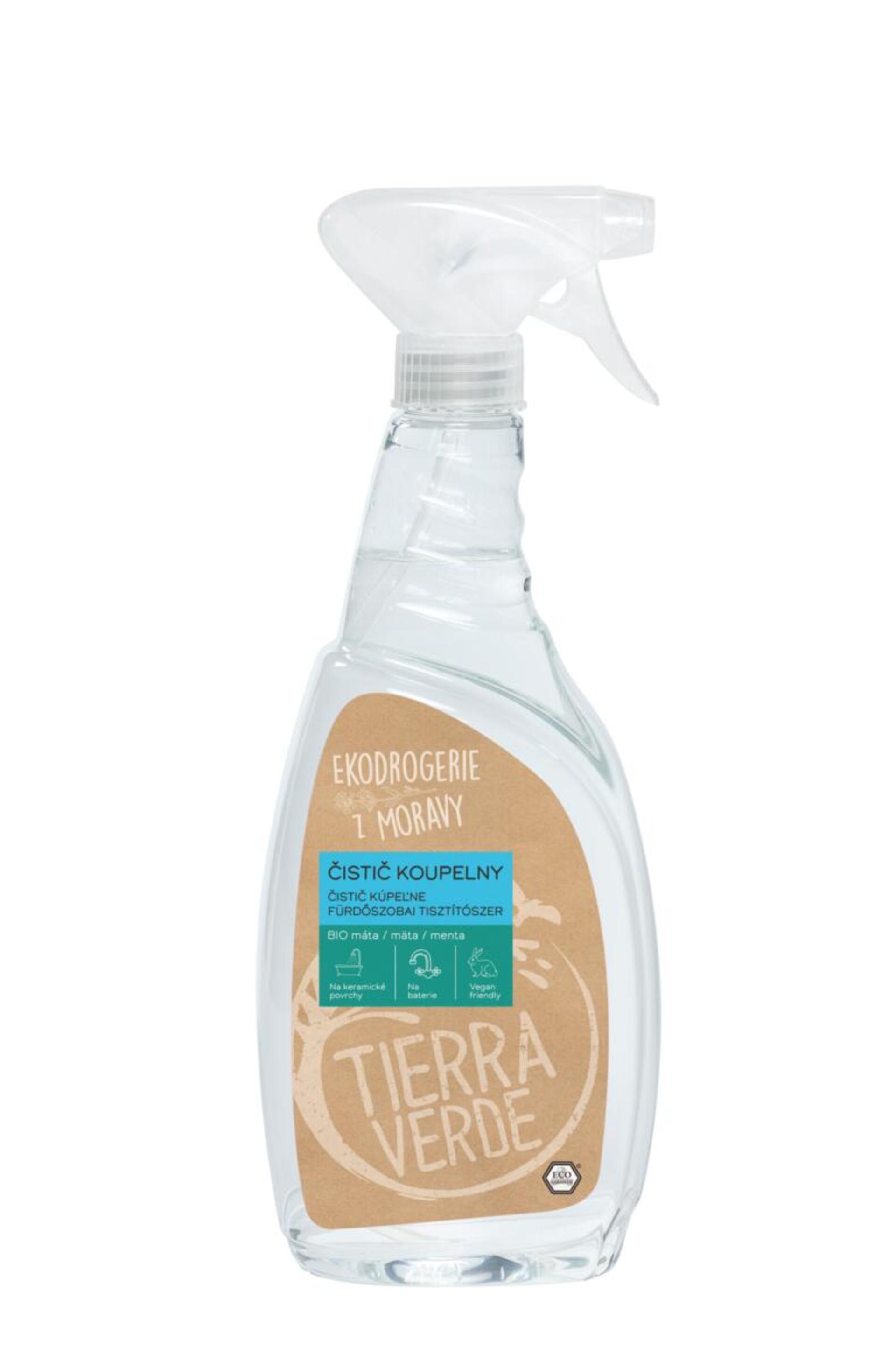 E-shop Tierra Verde čistič kúpeľne s mätovou silicou BIO 750 ml
