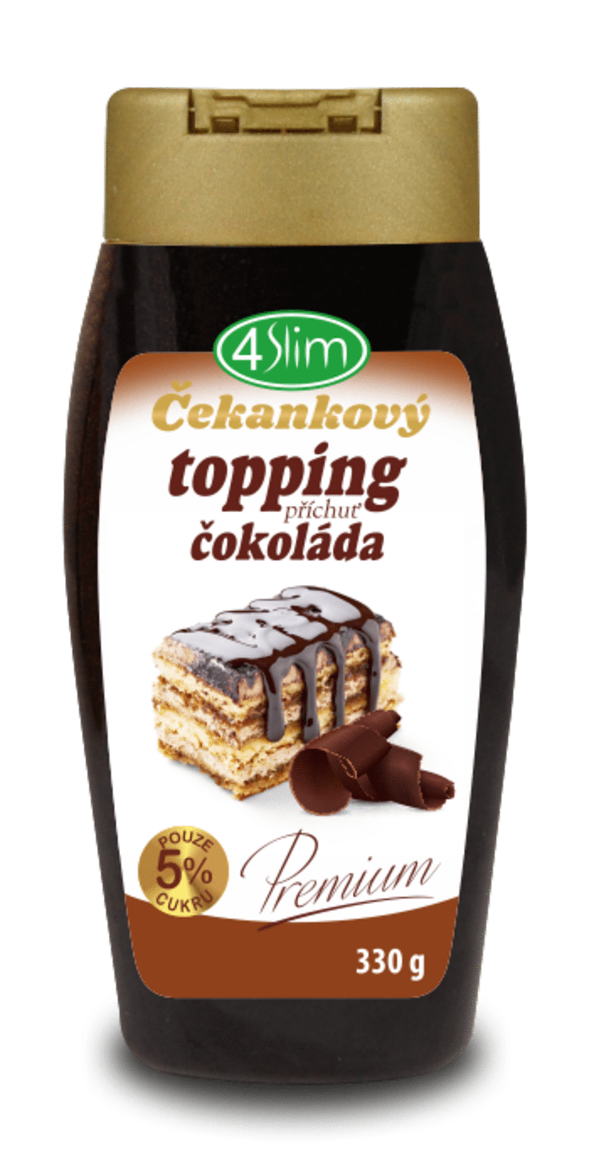 E-shop 4Slim Čakankový topping čokoláda 330 g