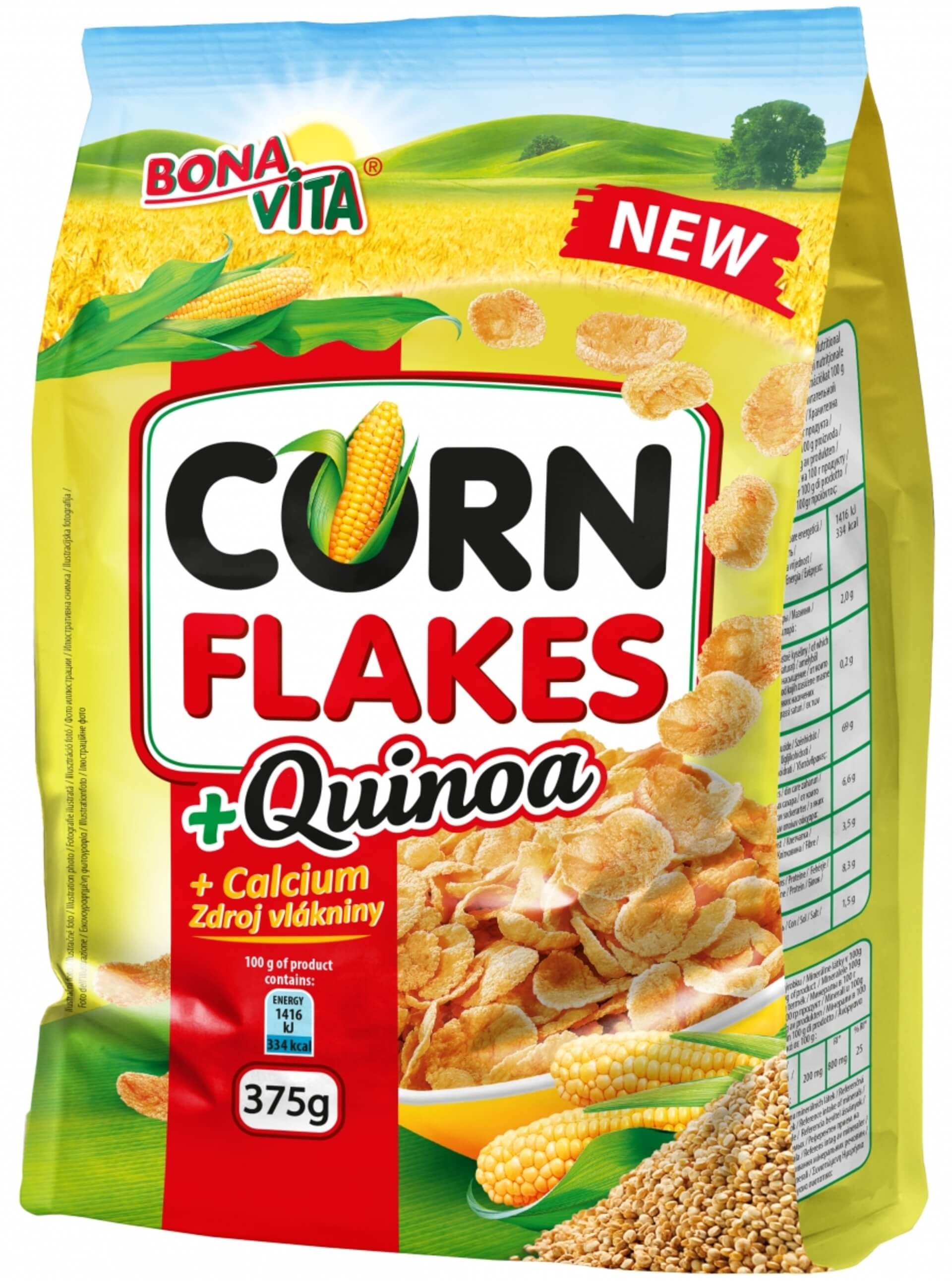 E-shop Bonavita Corn flakes + 15% quinoa 375 g