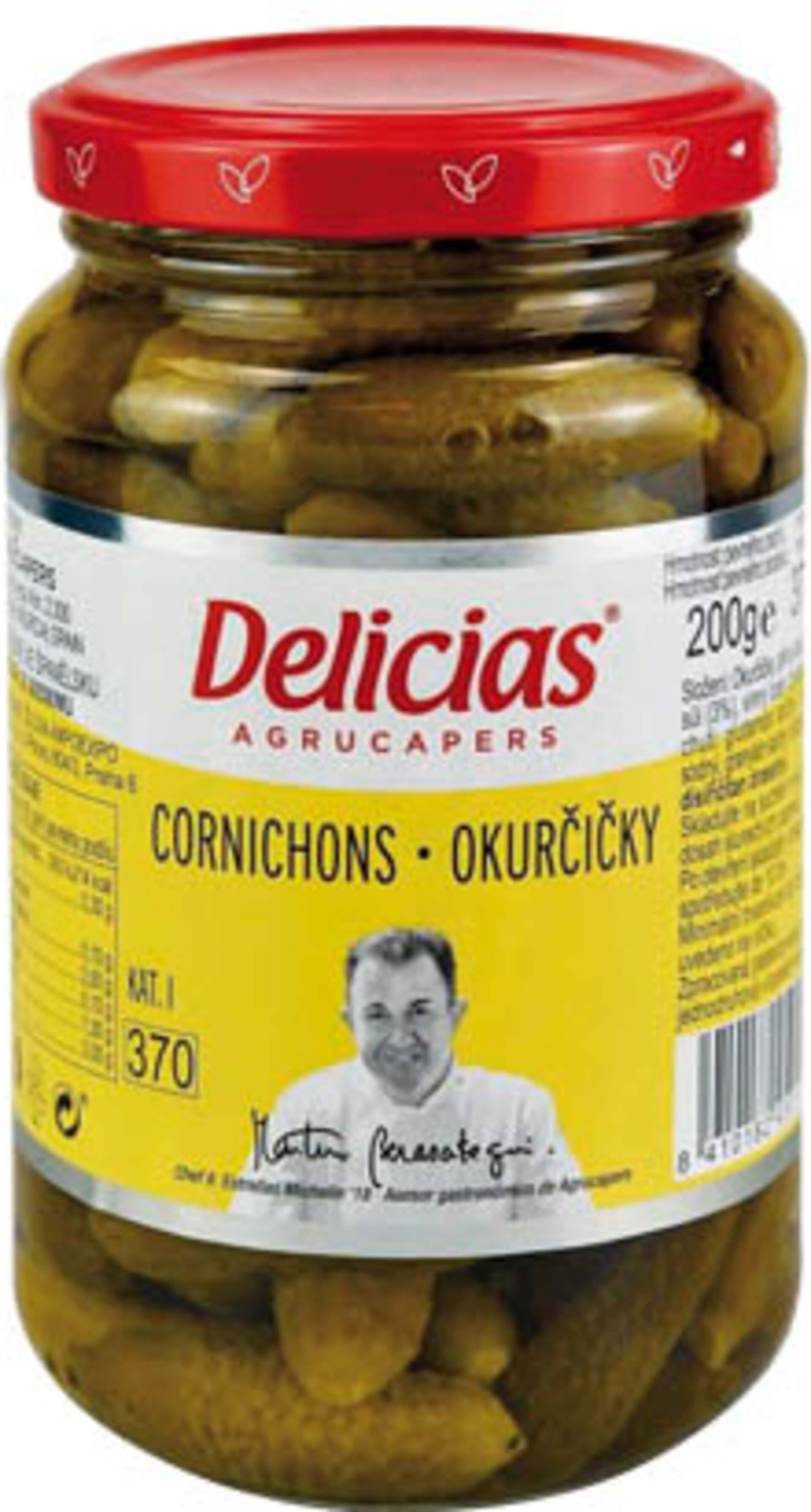 Delicias cornichons uhorčičky mini 370 ml