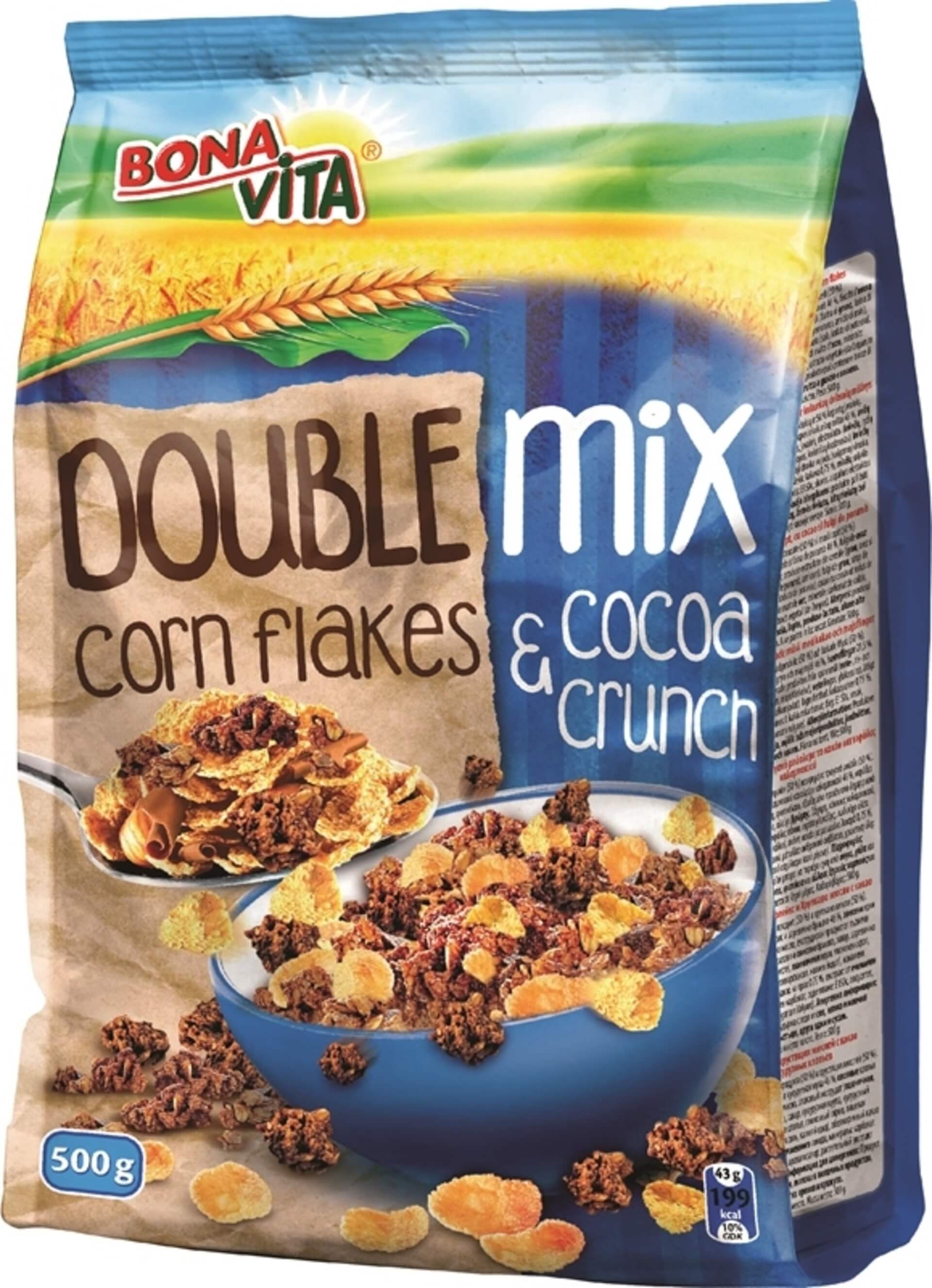 E-shop Bonavita Double mix cereálne lupienky CF a Cocoa crunch 500 g