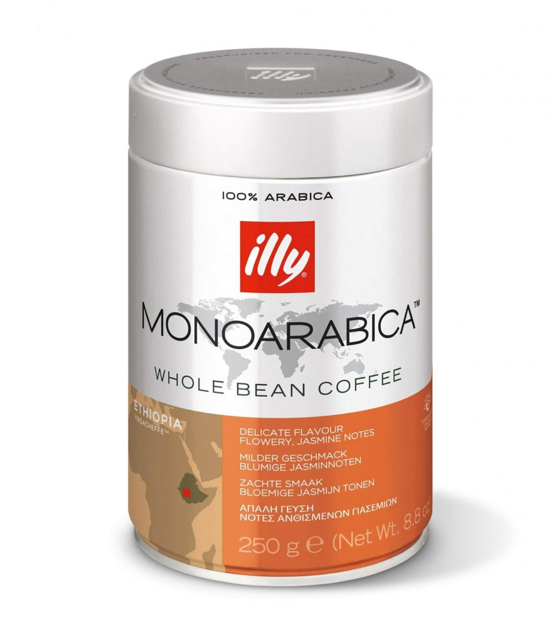 E-shop illy Monoarabica Etiopia zrnková káva 250 g