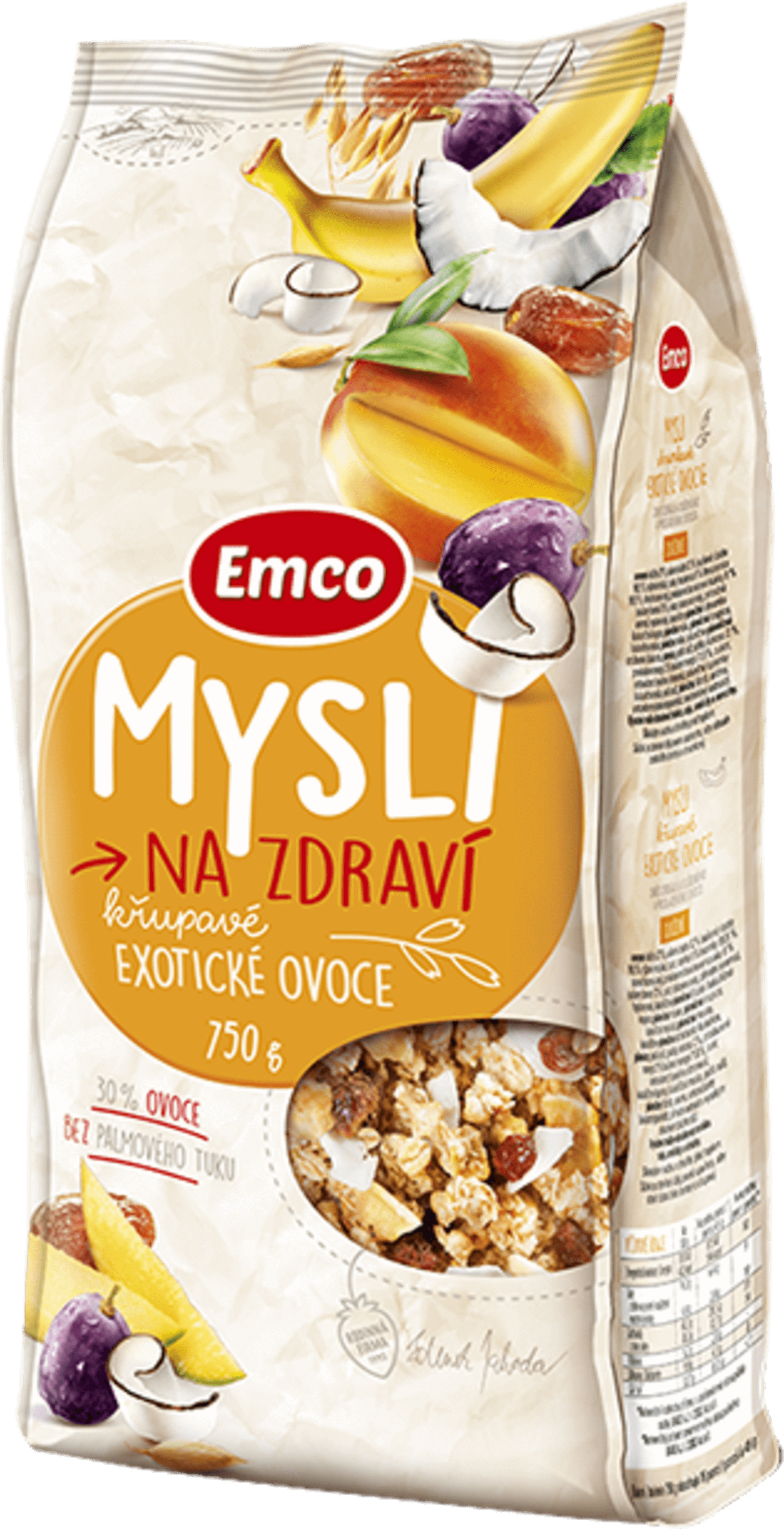 E-shop Emco Mysli - Chrumkavé s kúskami ovocia 750g