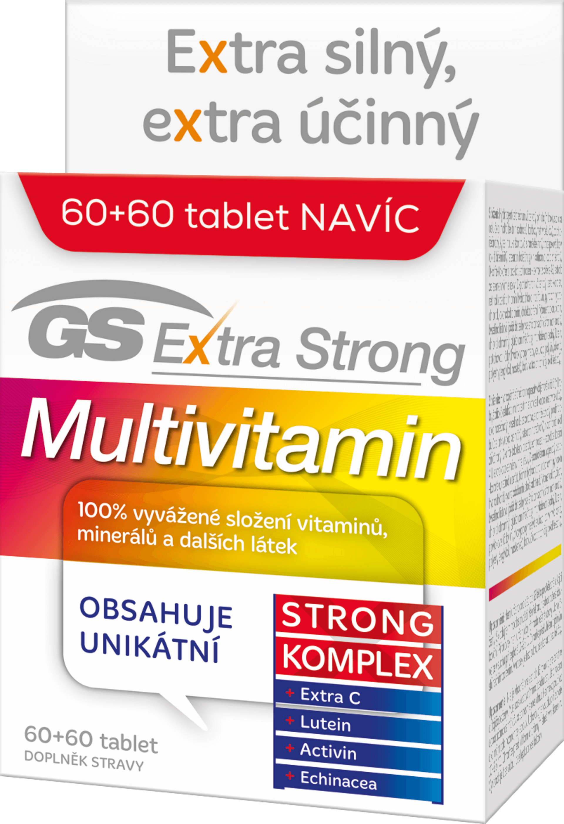 GS Extra Strong Multivitamín 60+60 tabliet