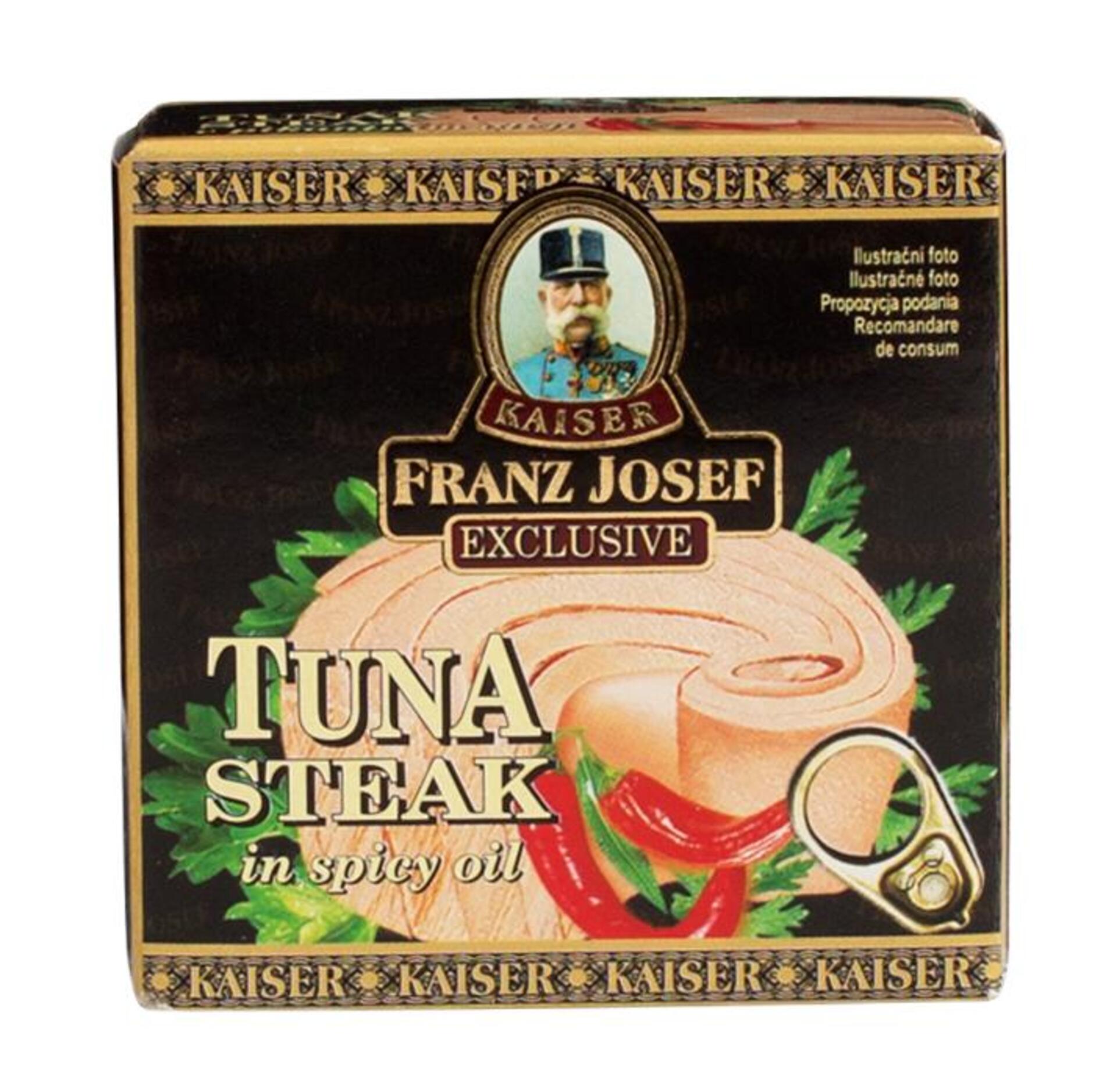 E-shop Franz Josef Kaiser Tuniak steak v pikantnom oleji 80 g