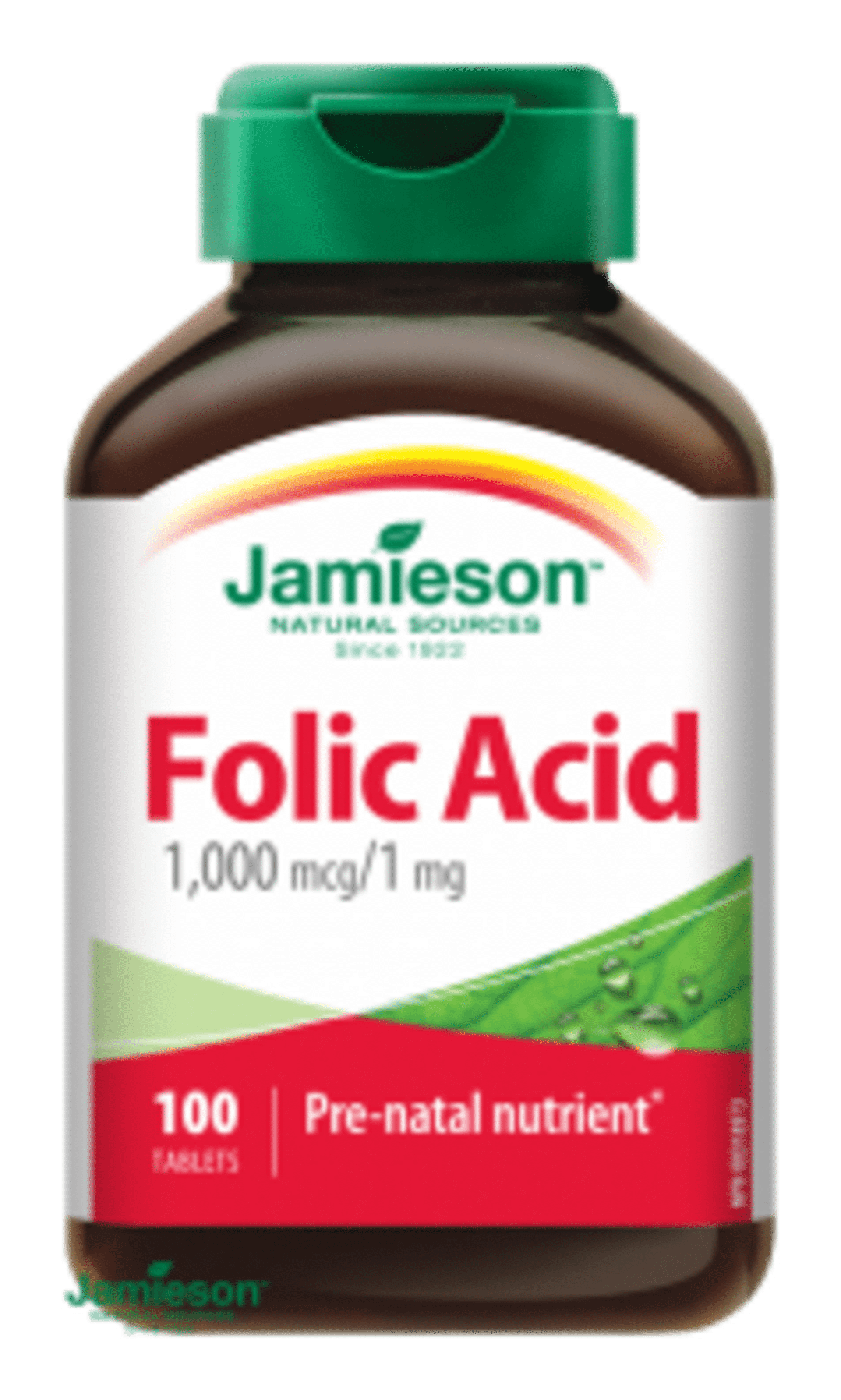 Jamieson Kyselina listová 1000 mikrogramov (Folic acid) 100 tabliet