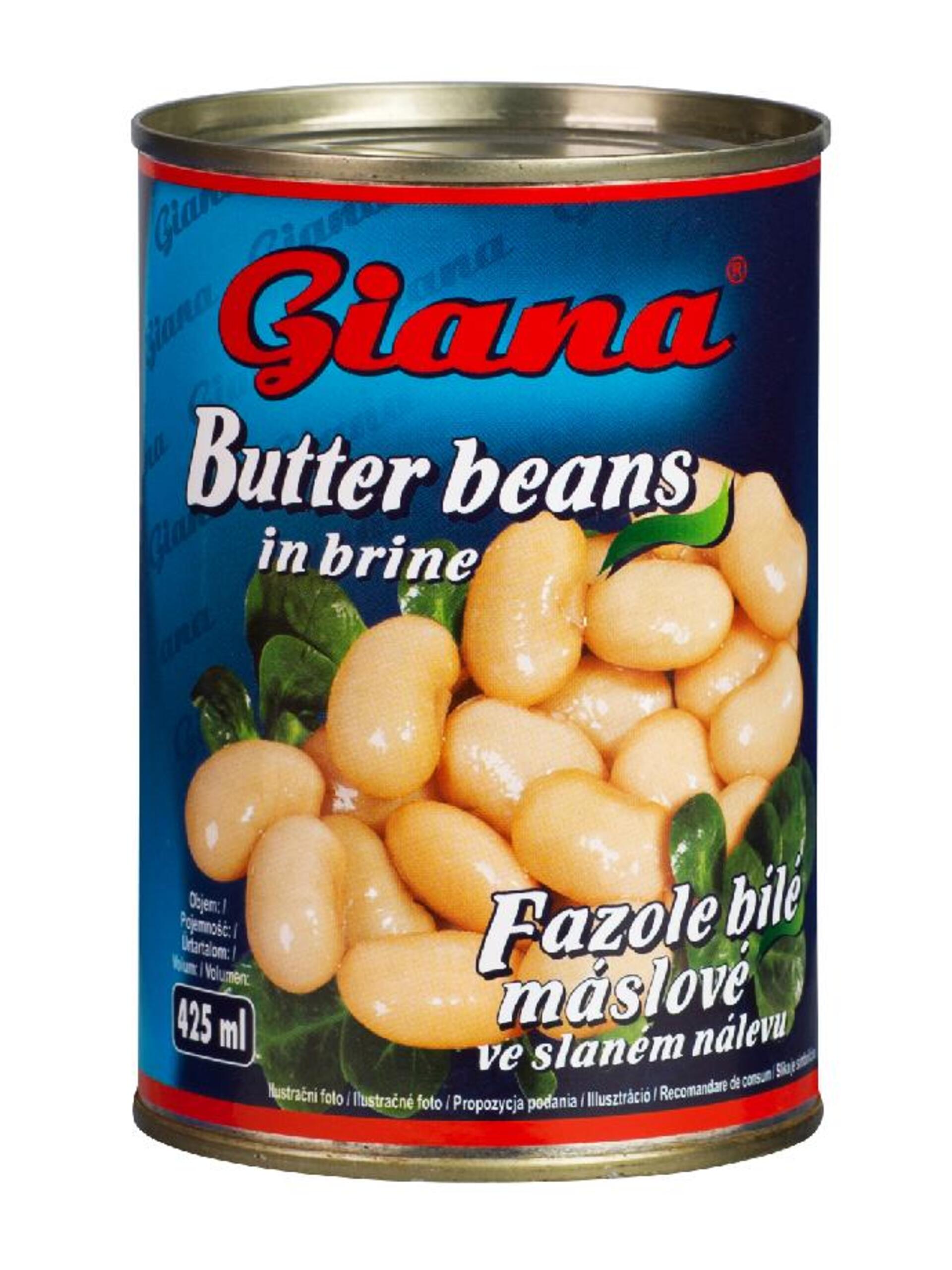 E-shop Giana Fazuľa biela maslová v slanom náleve 425 ml
