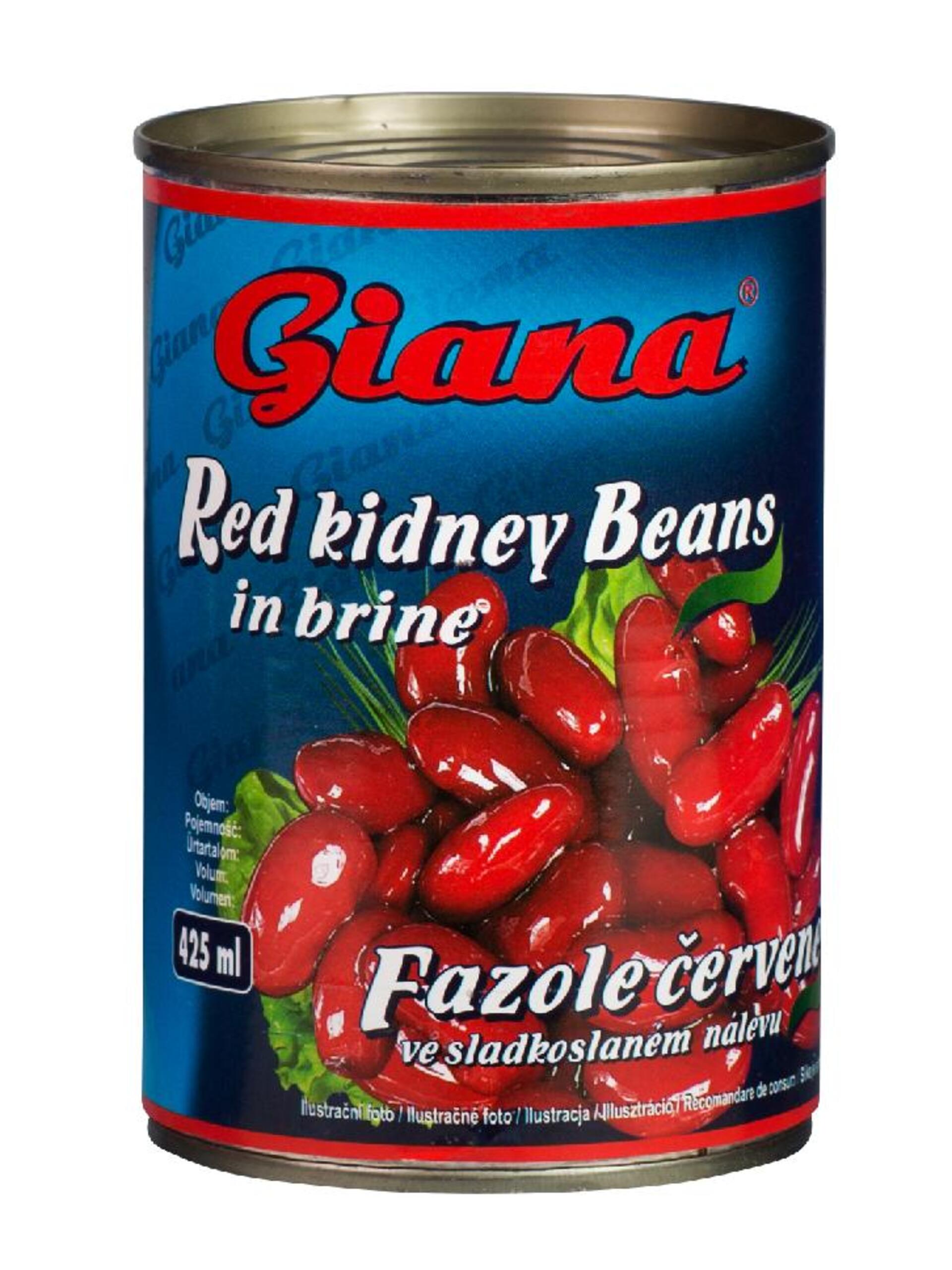 E-shop Giana Fazuľe červené vo sladkom náleve 425 ml