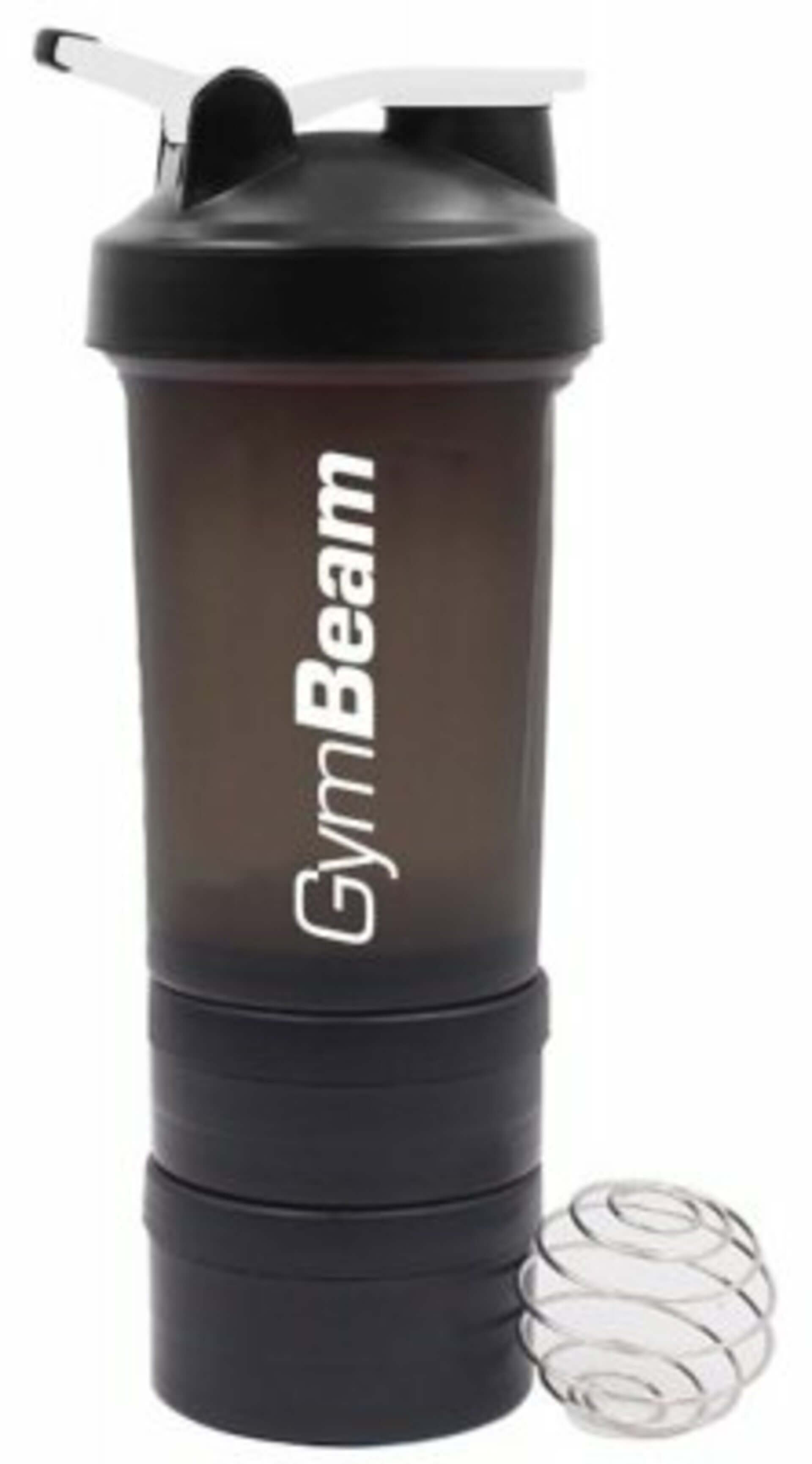 E-shop GymBeam Viacdielný šejker Blend Bottle Black White 600 ml