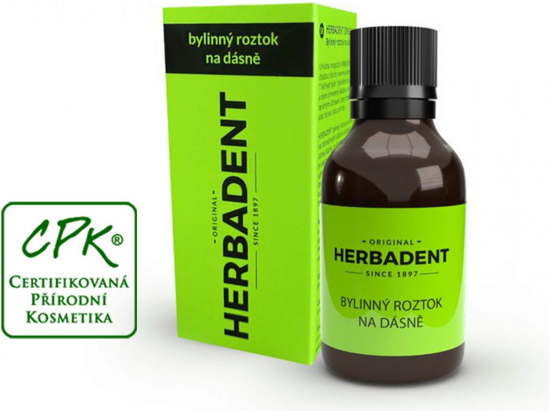 Značka HERBADENT - HERBADENT Original Bylinný roztok na ďasná 25ml - Herbadent PROFESSIONAL bylin. roztok na dásně 25ml