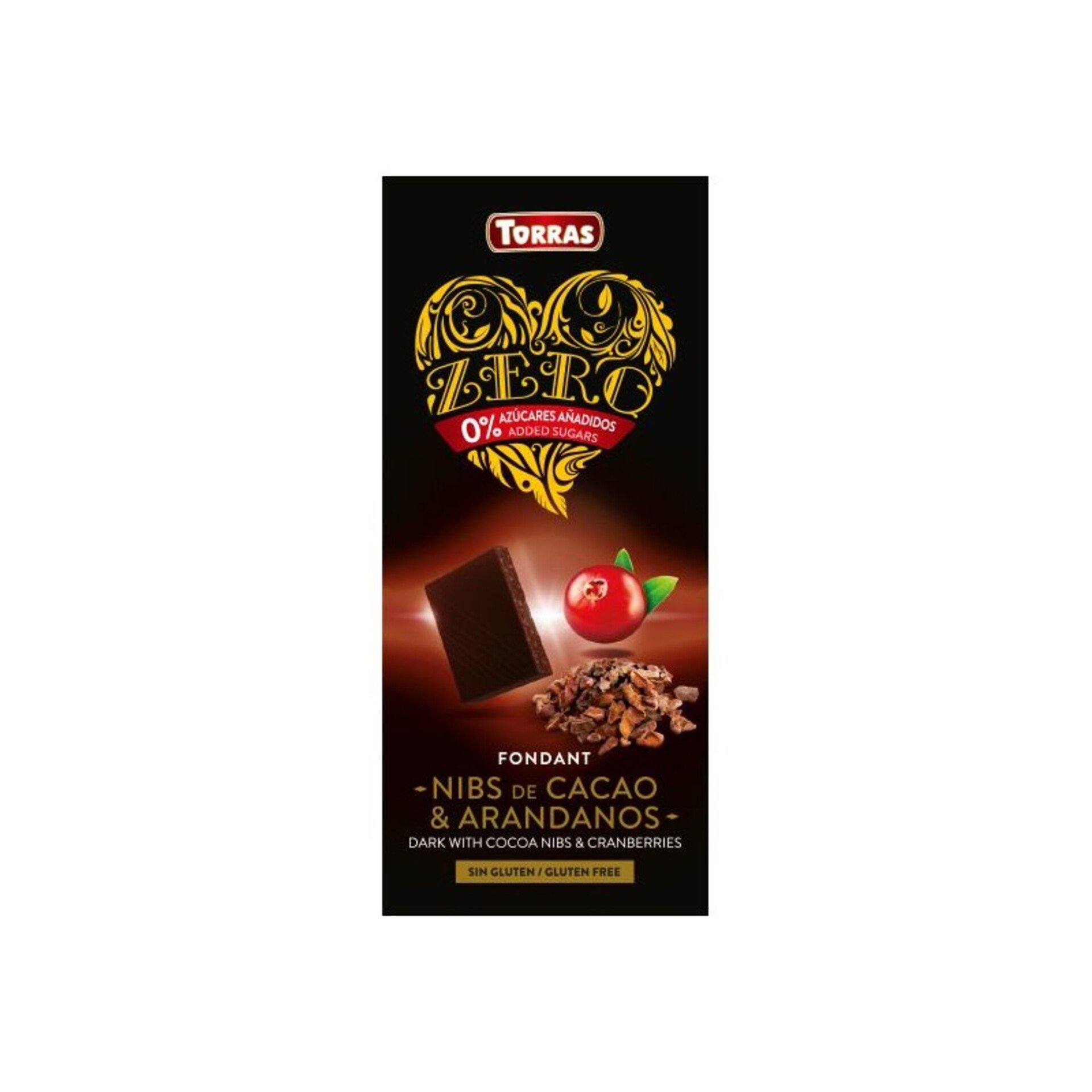 E-shop Torras čokoláda s brusnicami Srdiečko 125 g