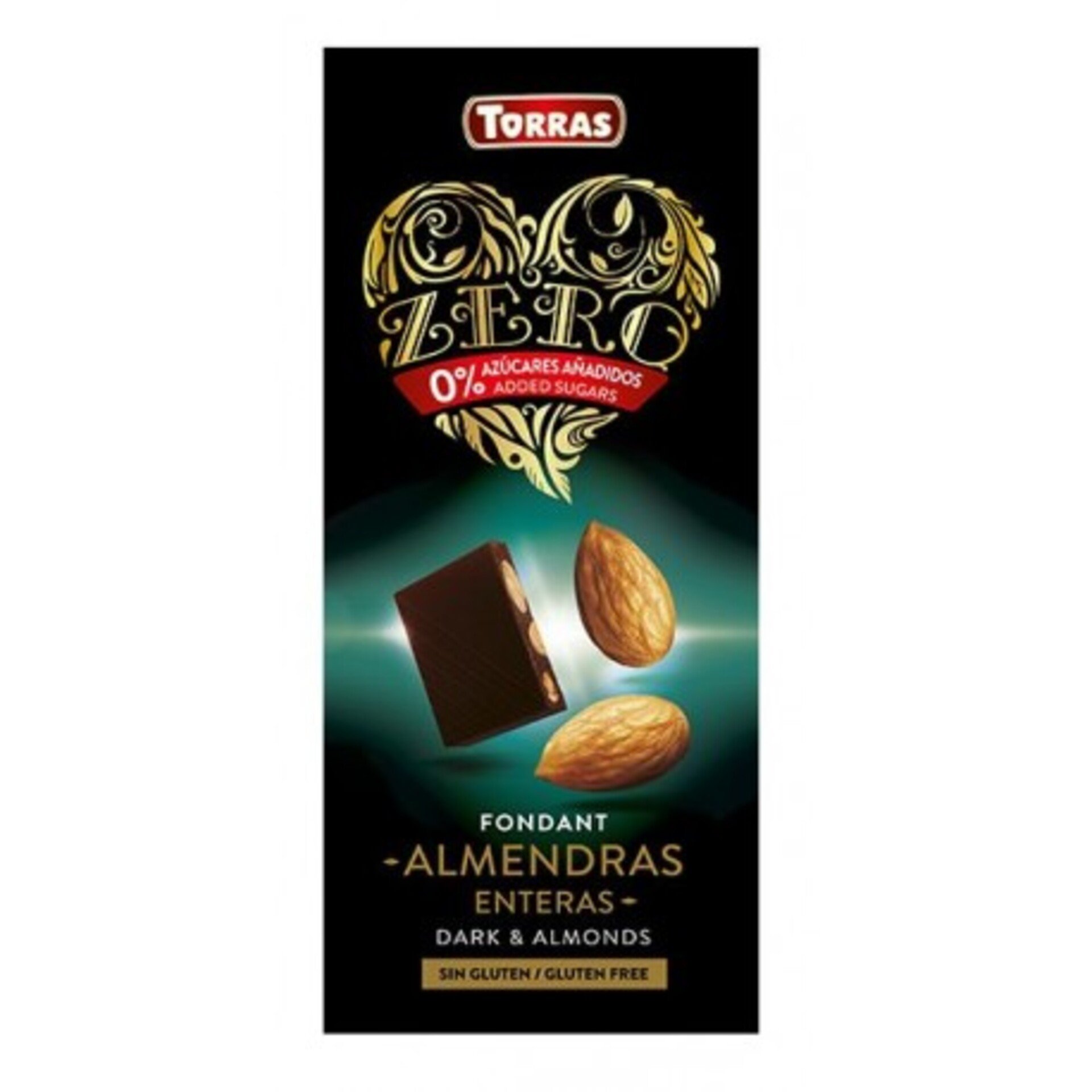 E-shop Torras čokoláda s celými mandľami Srdiečko 150 g