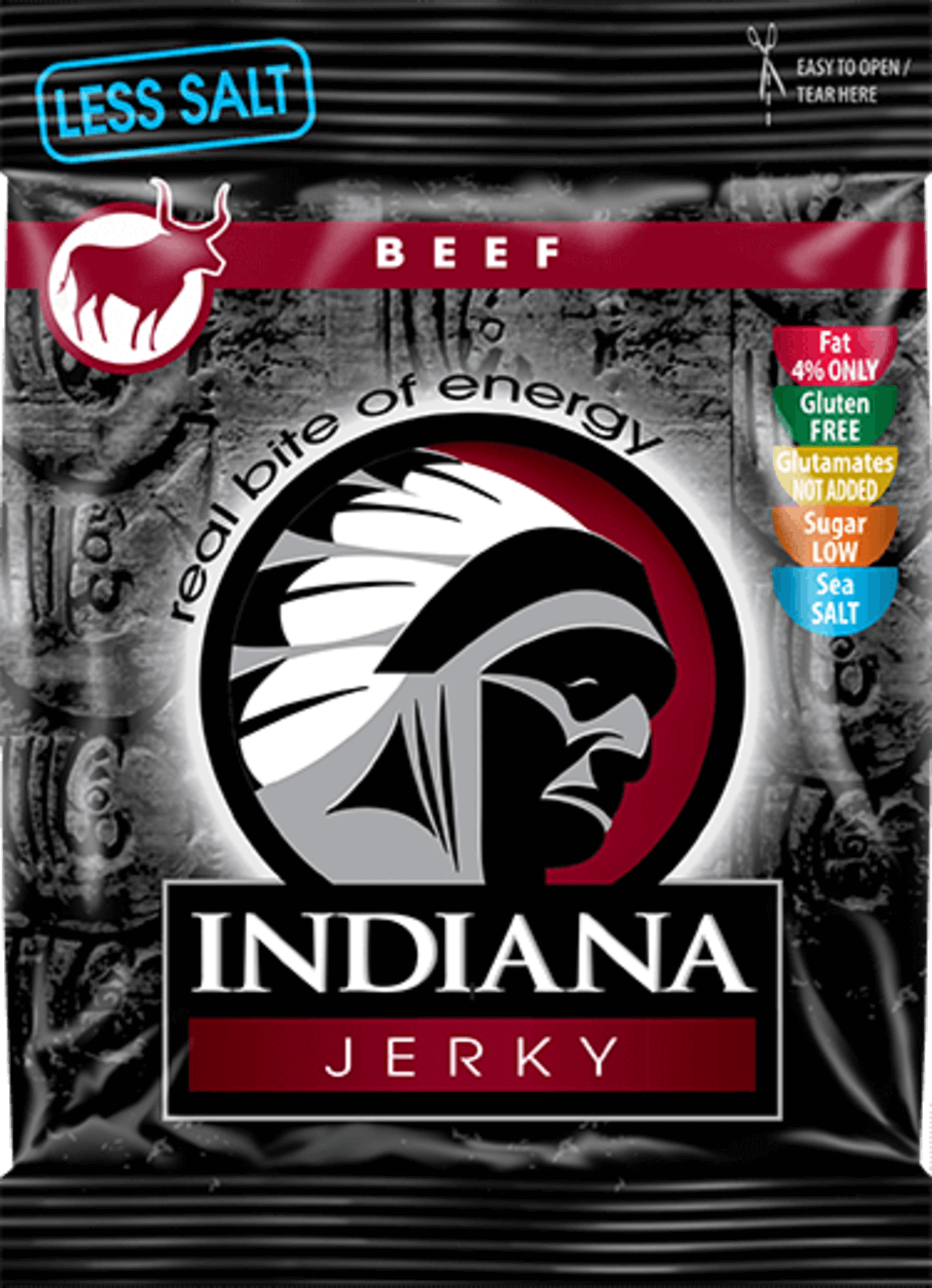 E-shop Indiana Jerky Hovädzie less salt 25 g