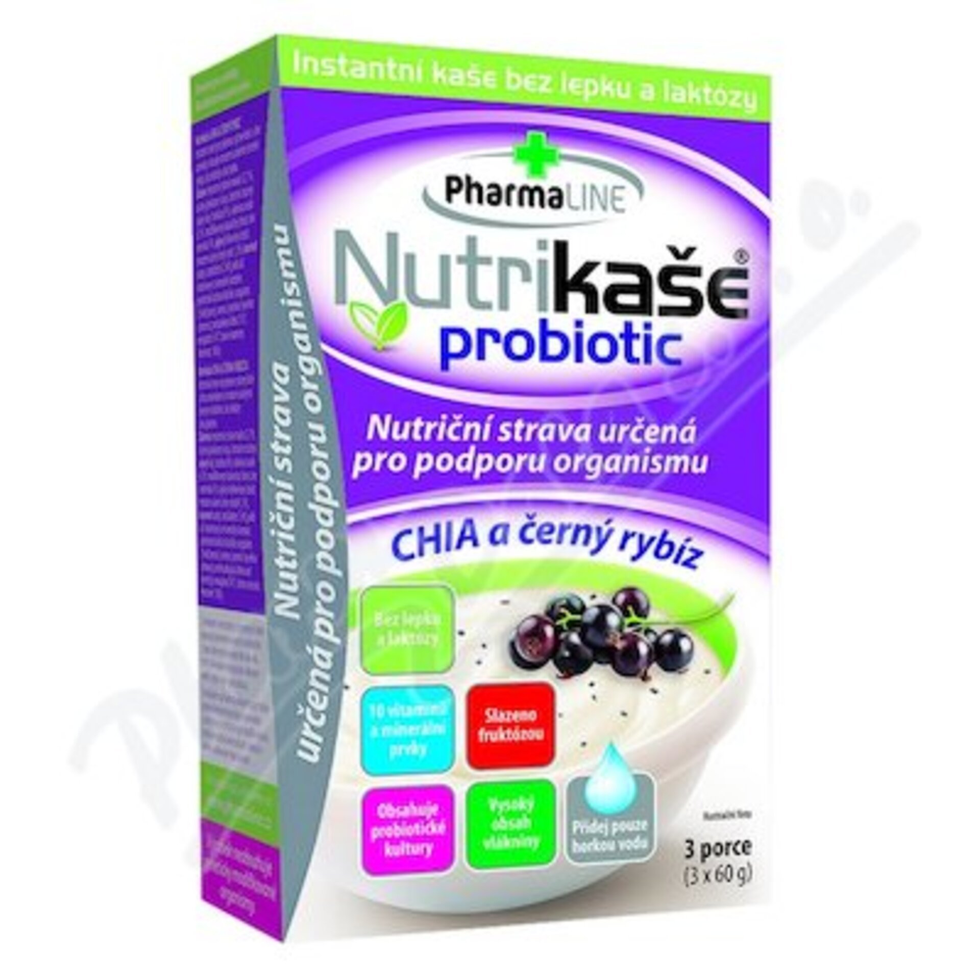 E-shop Mogador Nutrikaše Probiotic Chia a čierne ríbezle 180 g