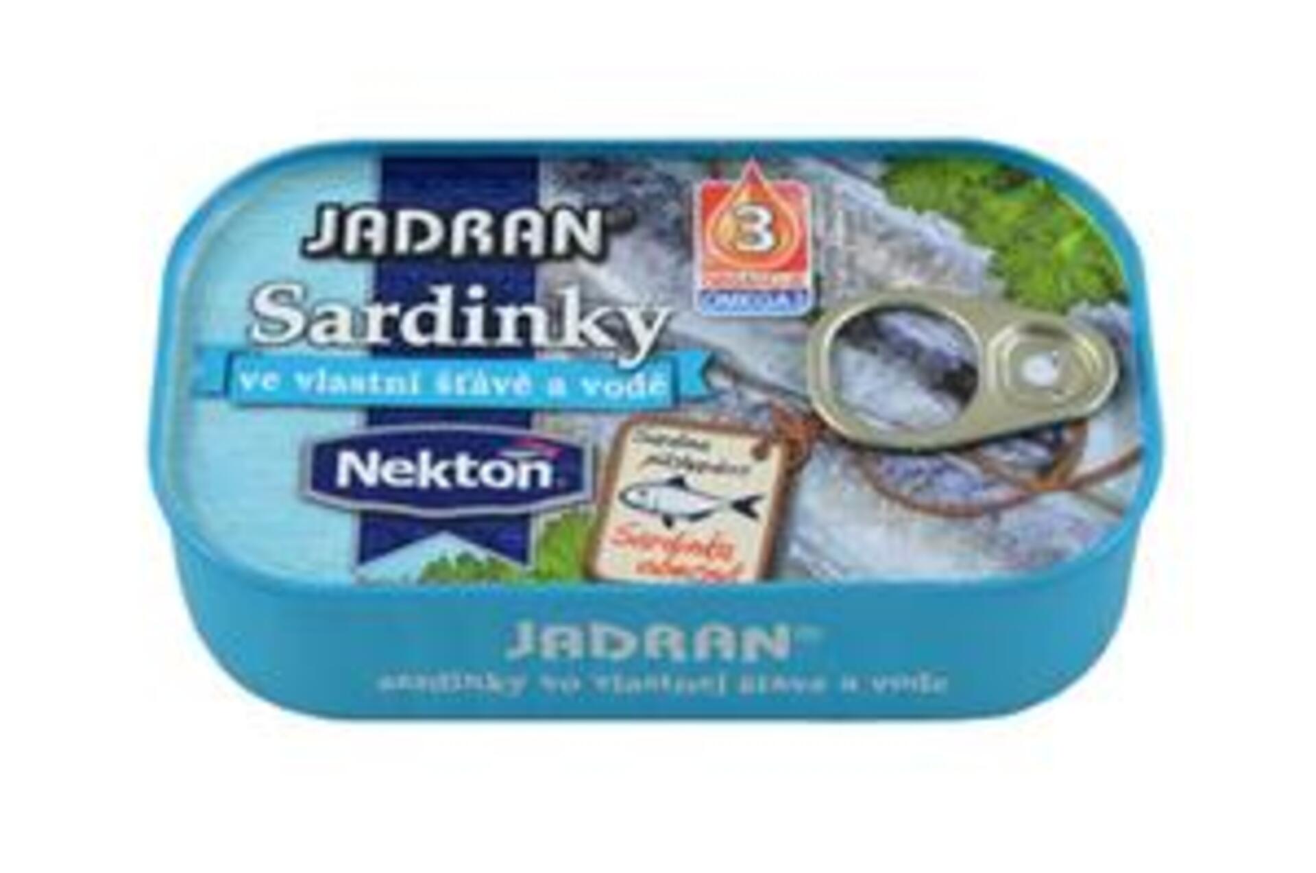 E-shop Jadran Sardinky vo vlastnej šťave a vode 125 g