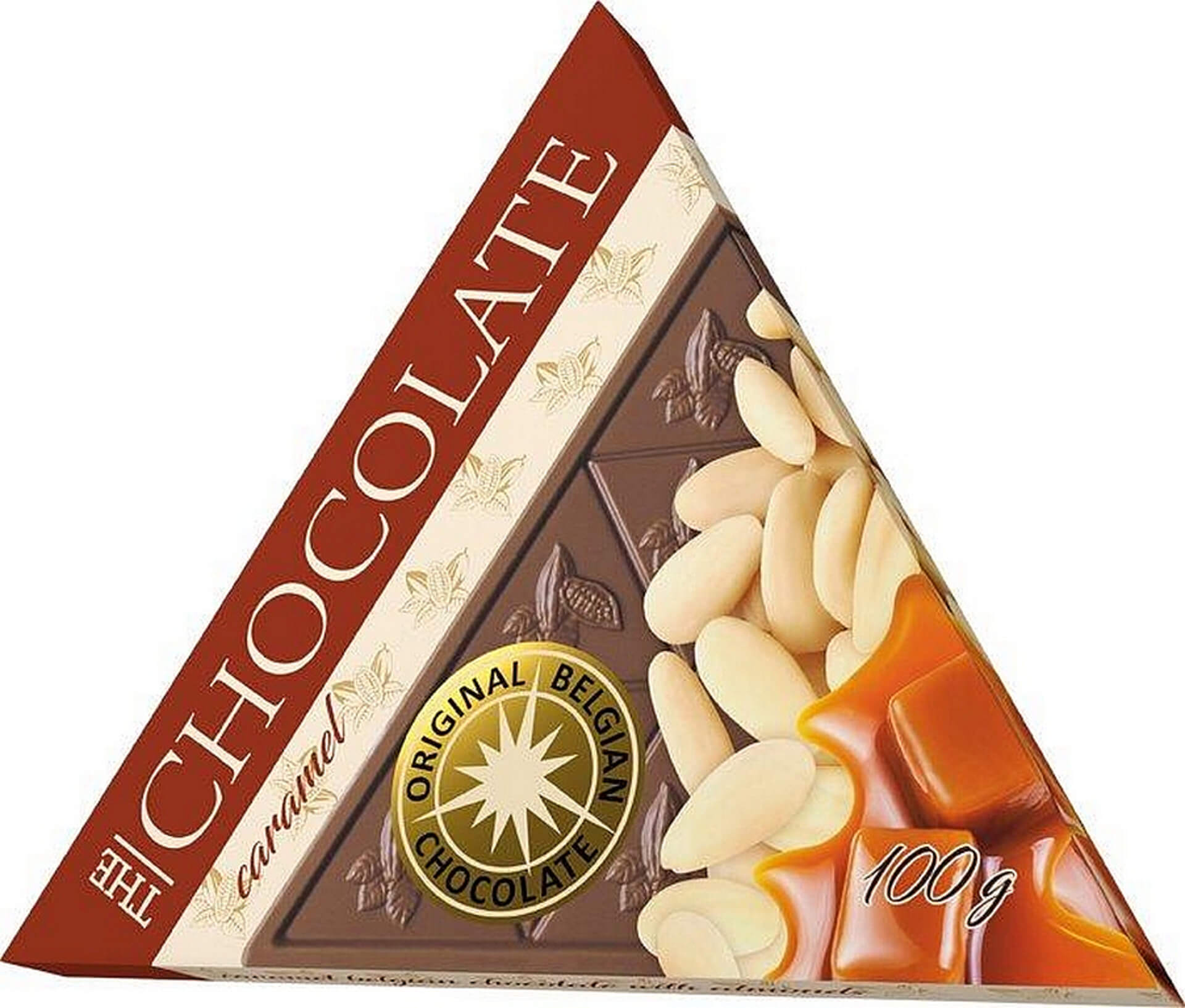 E-shop The Chocolate Karamelová čokoláda s mandľami 100 g