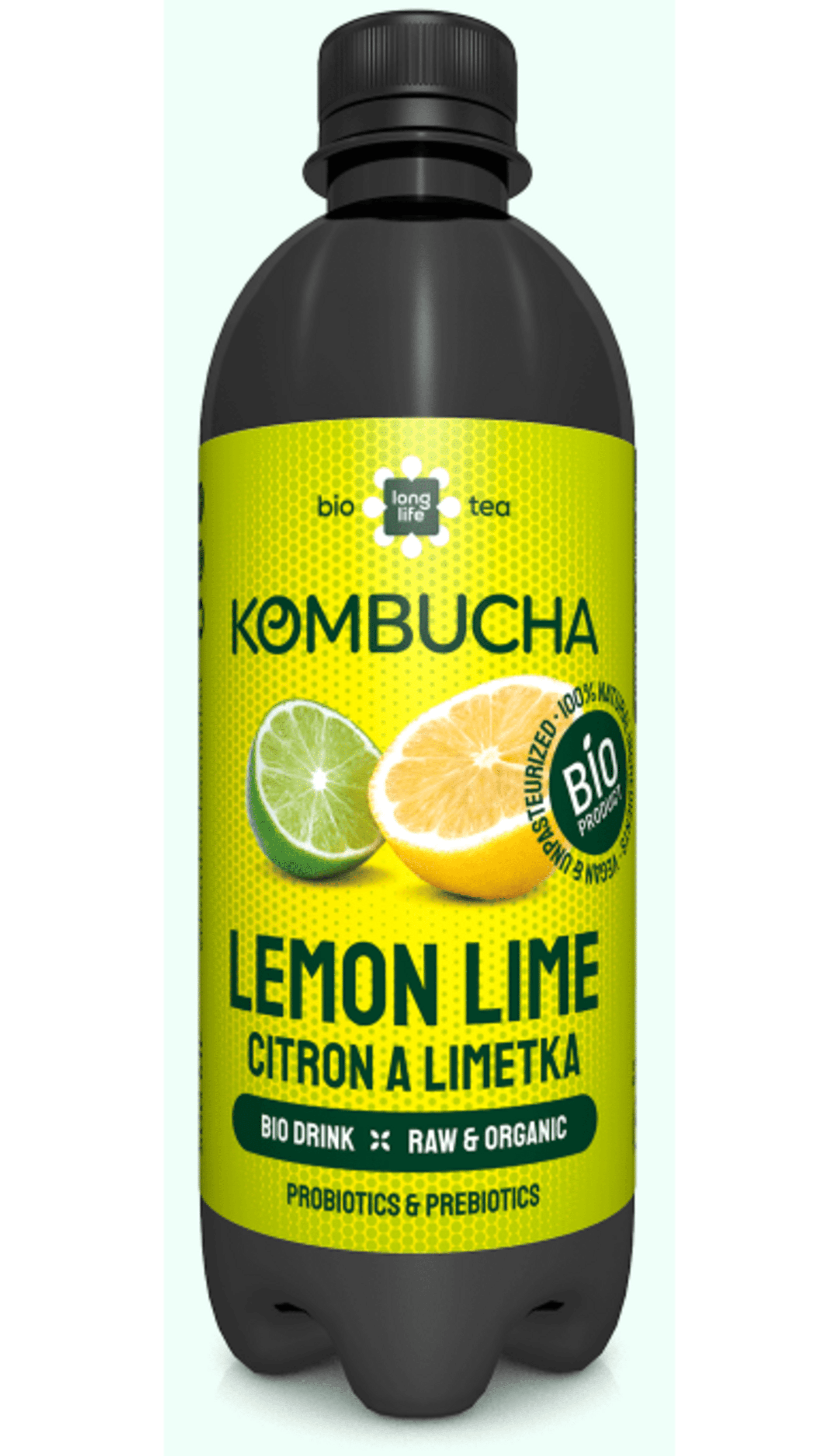 E-shop Long life biotea Kombucha citrón limeta 500 ml