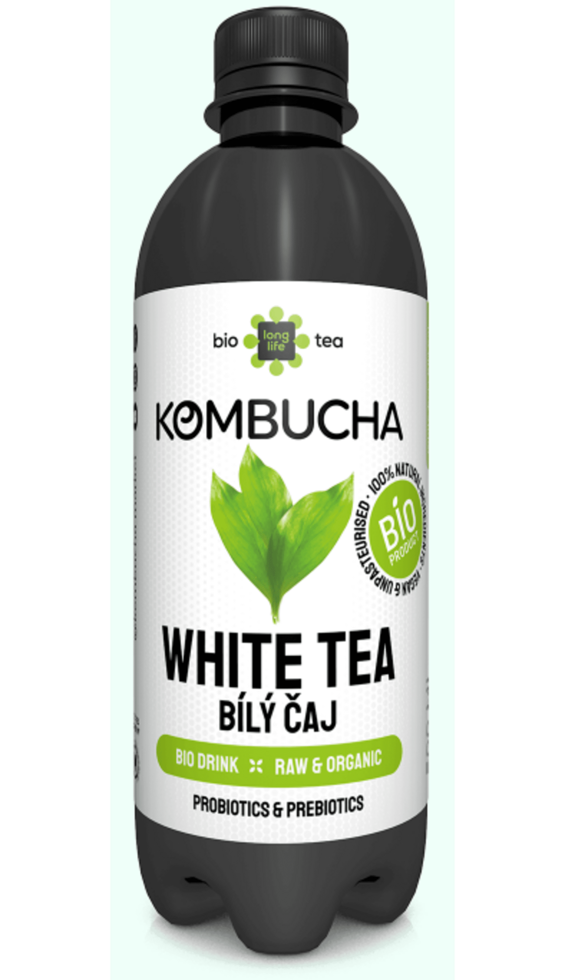 E-shop Long life biotea Kombucha biely čaj 500 ml
