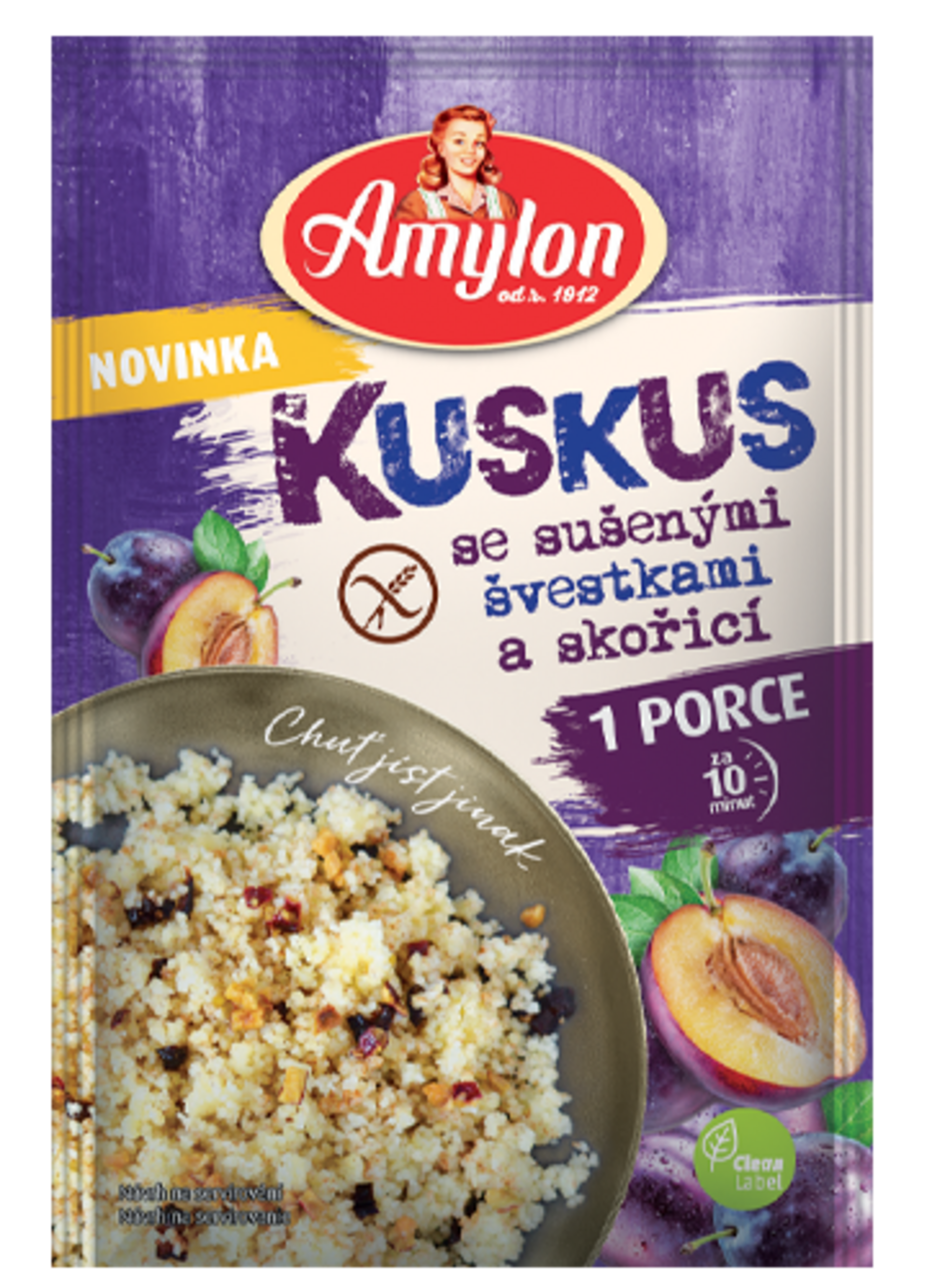 E-shop Amylon Kuskus so sušenými slivkami a škoricou 70 g