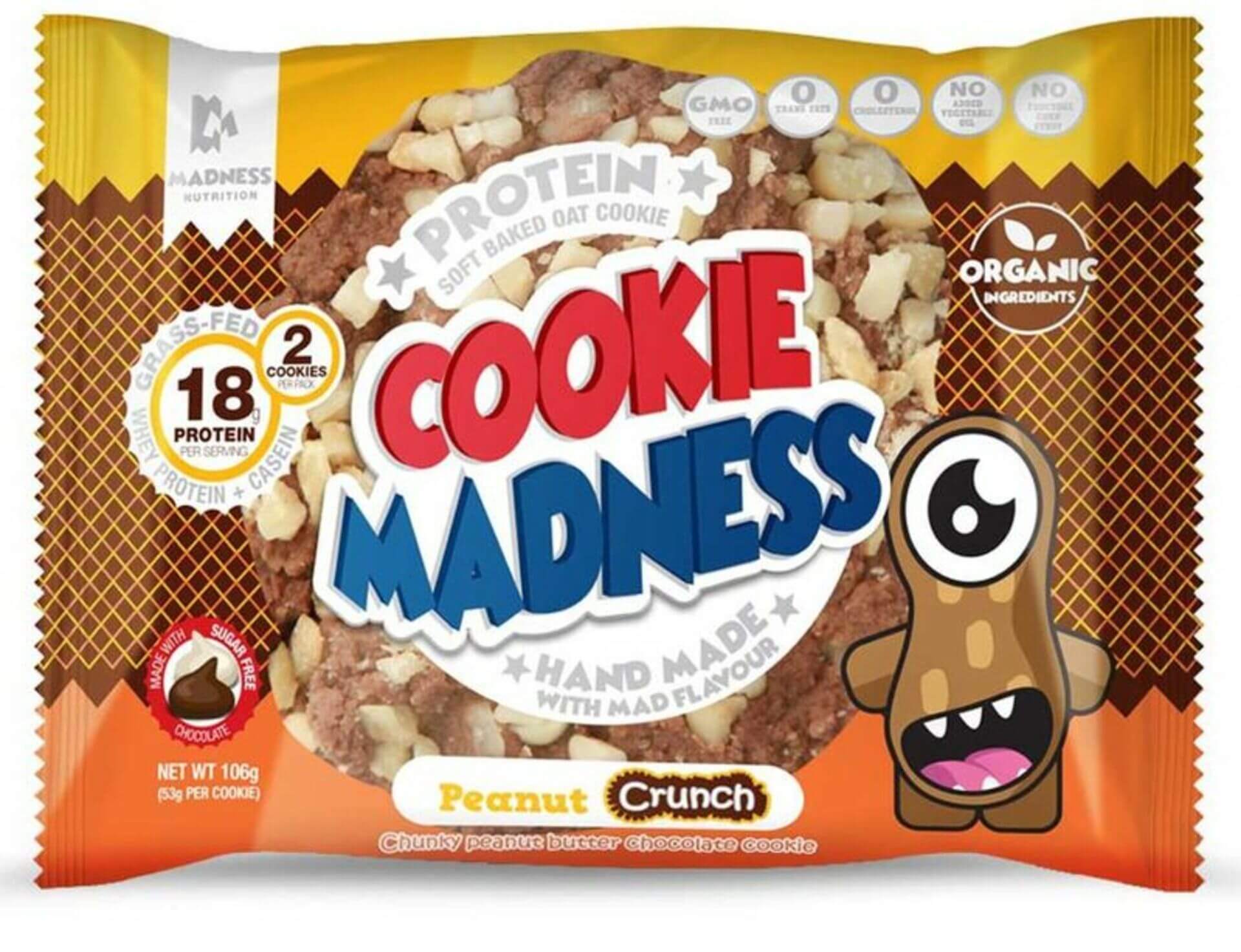 Madness Nutrition Cookies Peanut Crunch 106 g