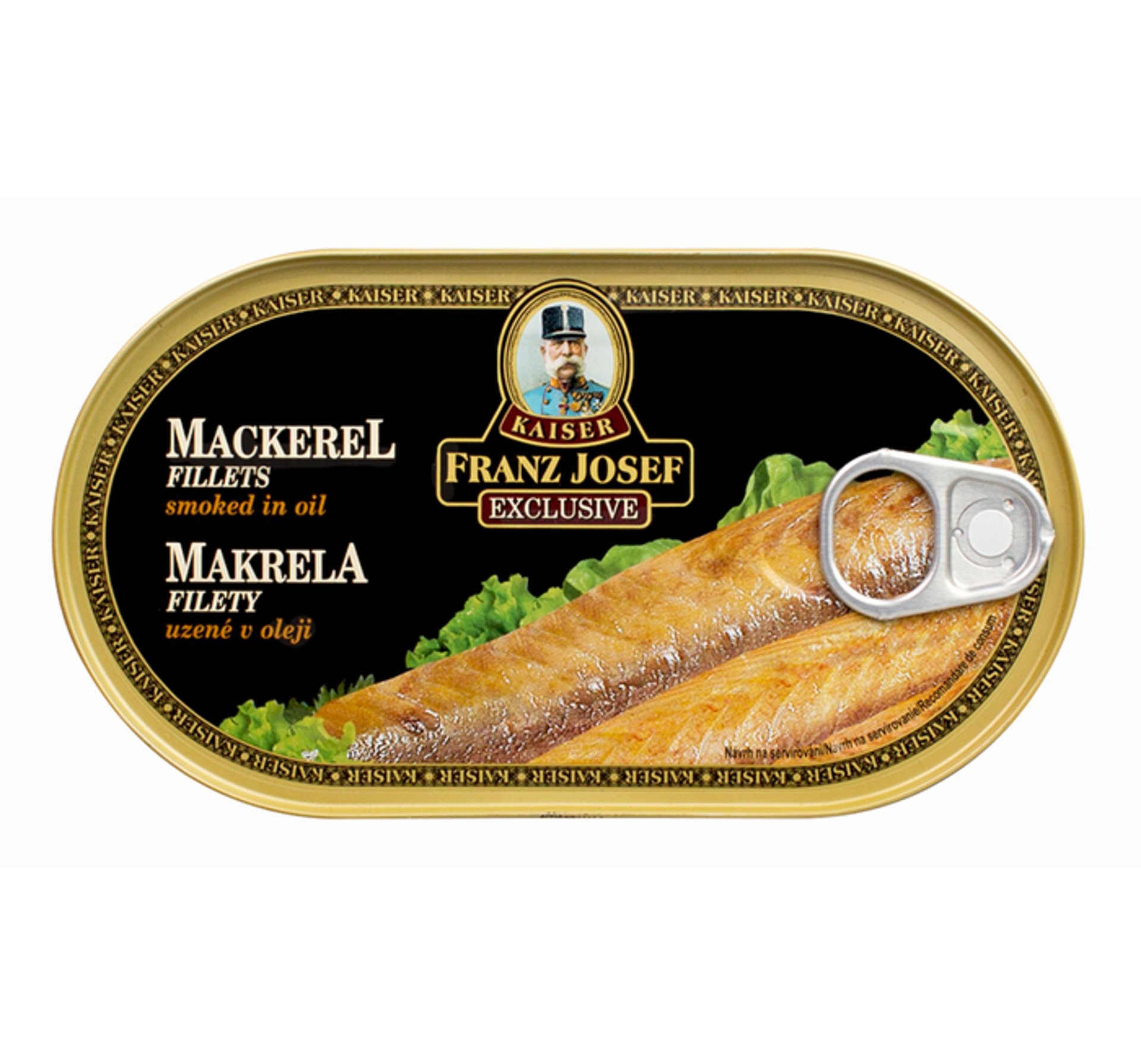 E-shop Franz Josef Kaiser Makrela údená filety v rastlinnom oleji 170 g