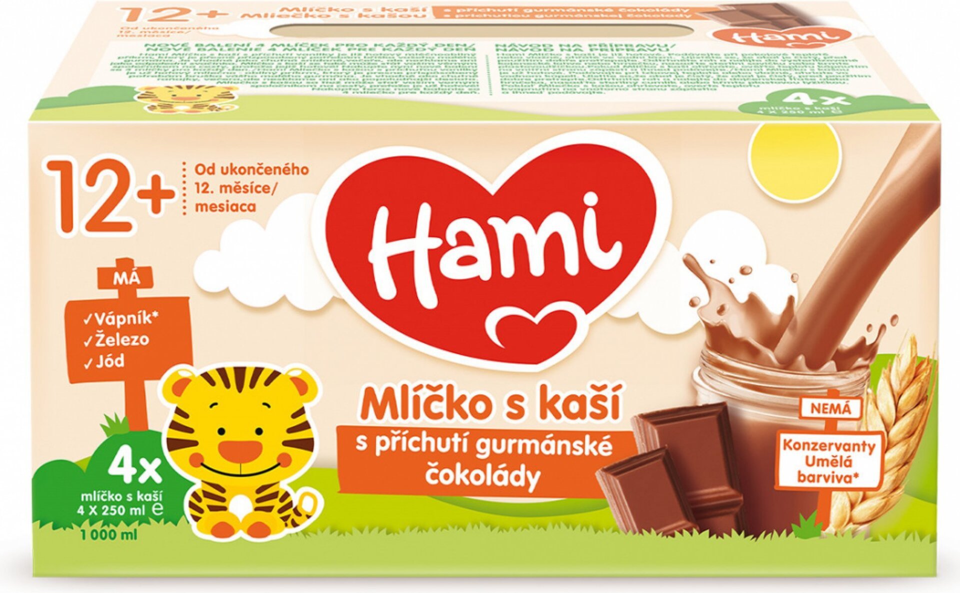 E-shop Hami Mliečko s kašou gurmánska čokoláda 4x250ml
