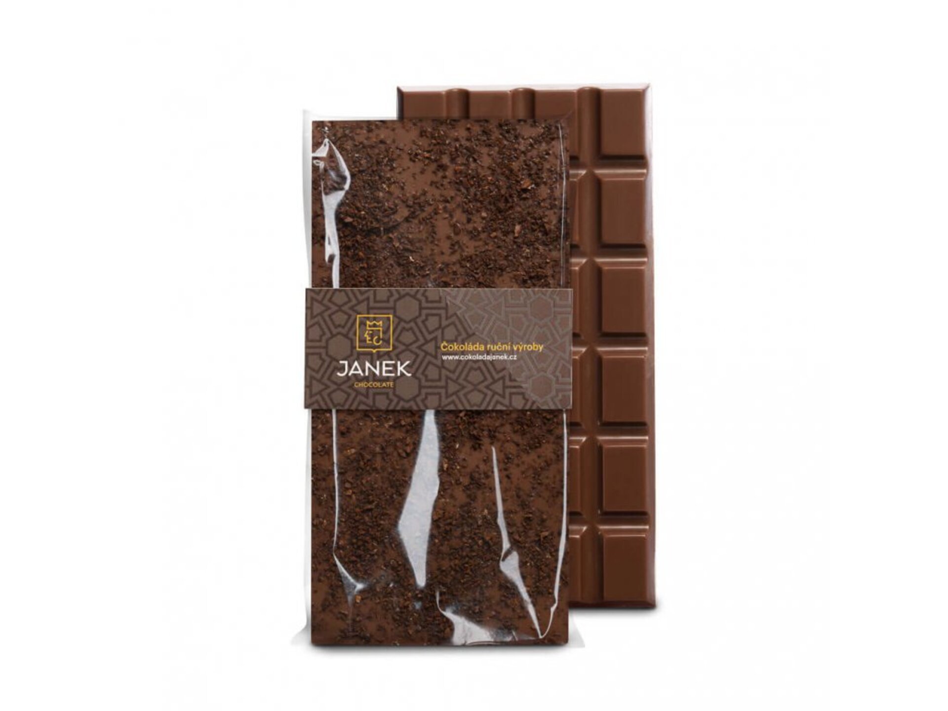 E-shop Čokoládovňa Janek Mliečna čokoláda s kávou 85 g