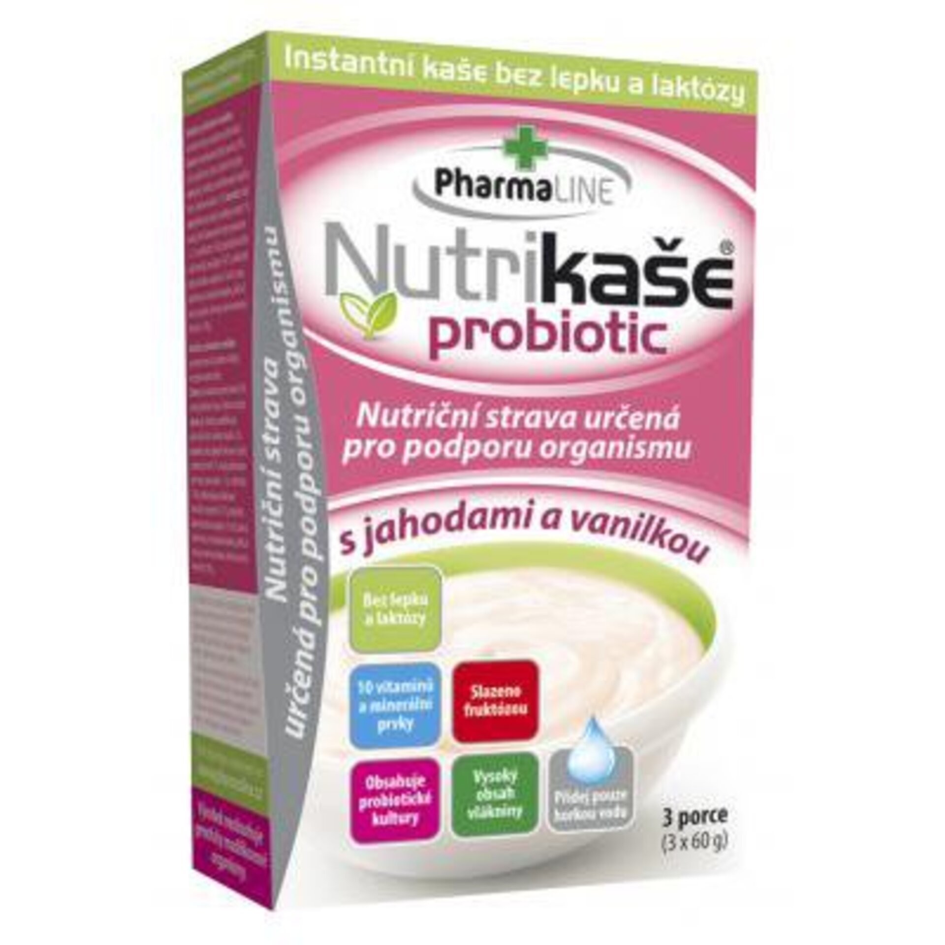 E-shop Mogador Nutrikaše Probiotic s jahodou a vanilkou 180 g