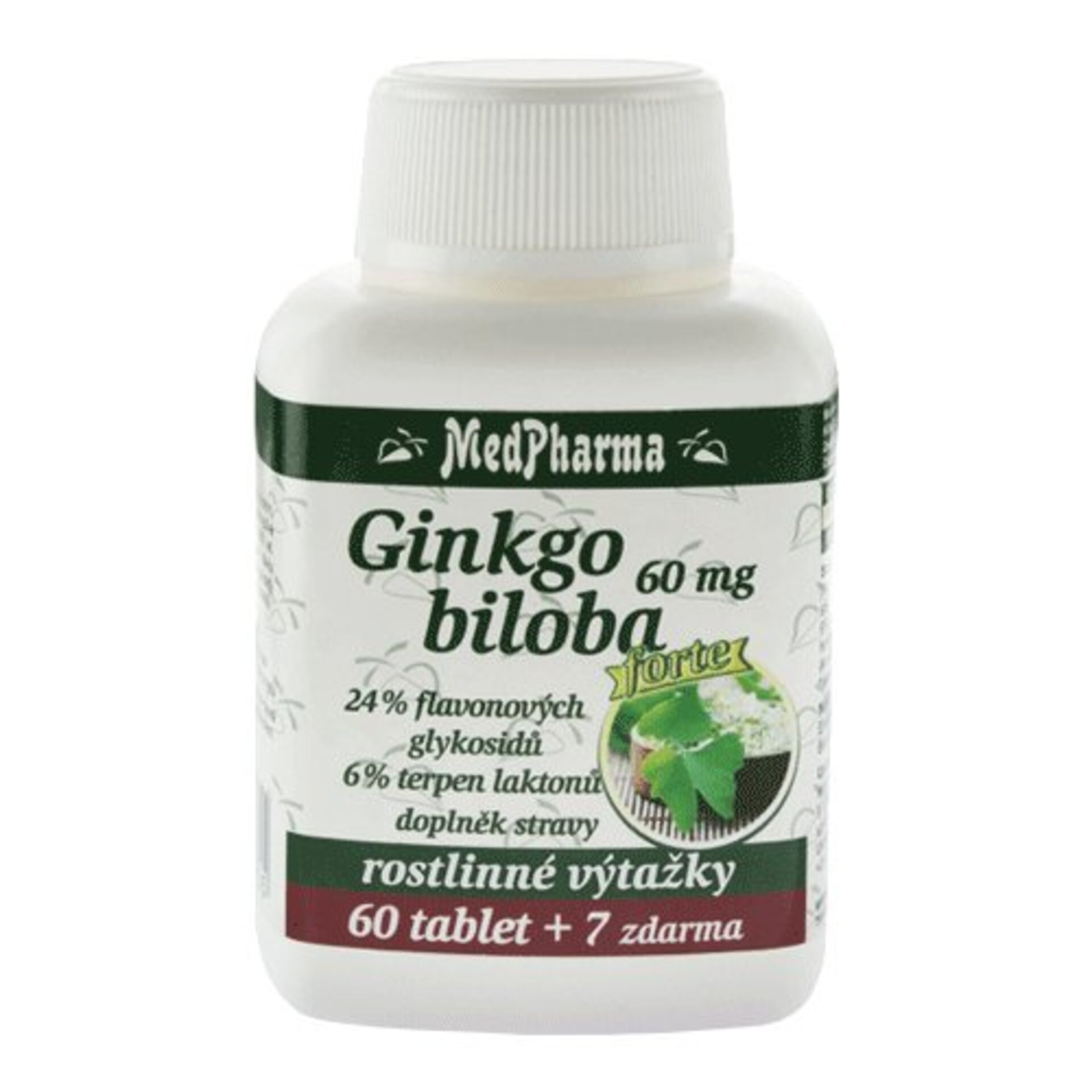 E-shop MedPharma Ginkgo biloba 60 mg FORTE 67 tablet