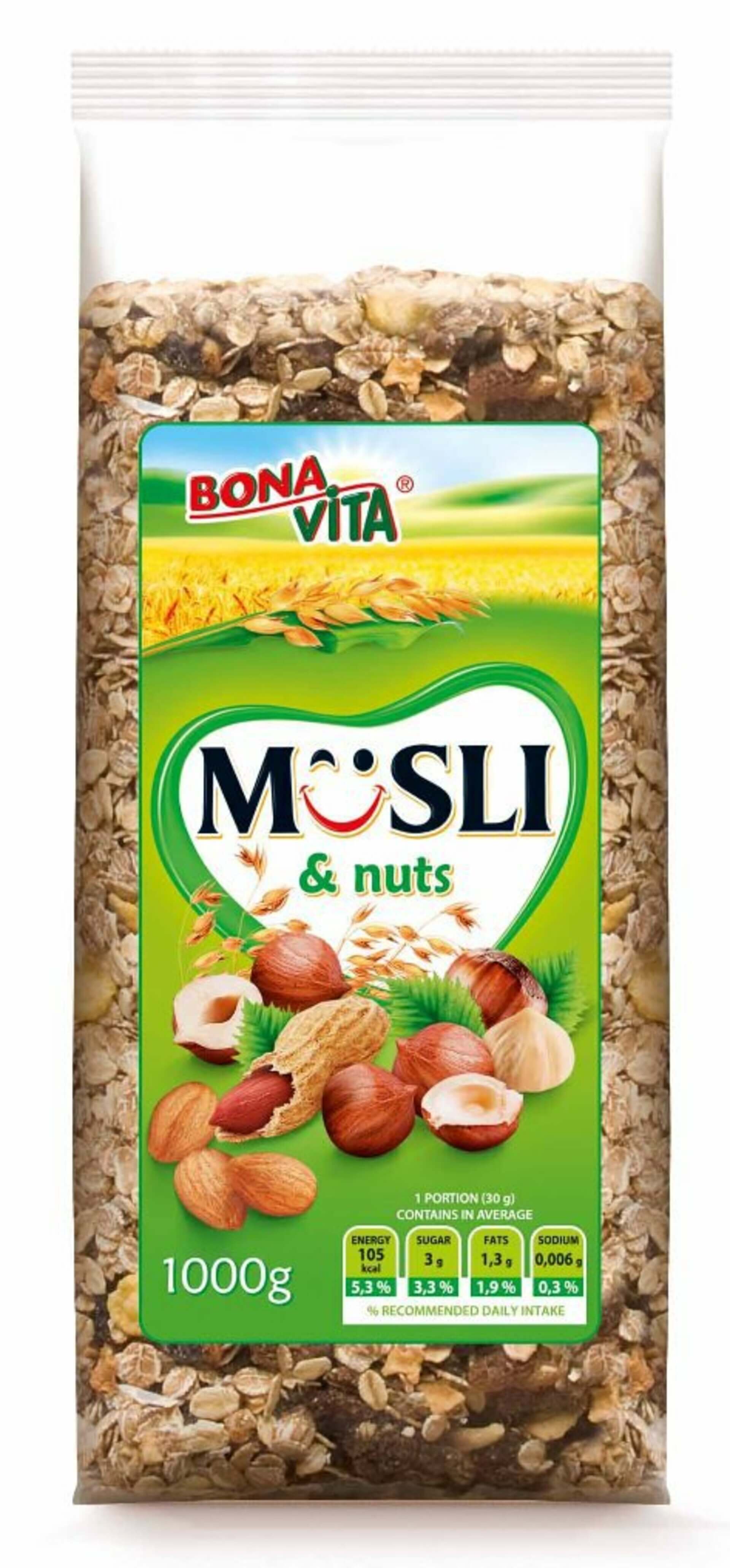 E-shop Bonavita Musli sypané s orechmi 1000 g