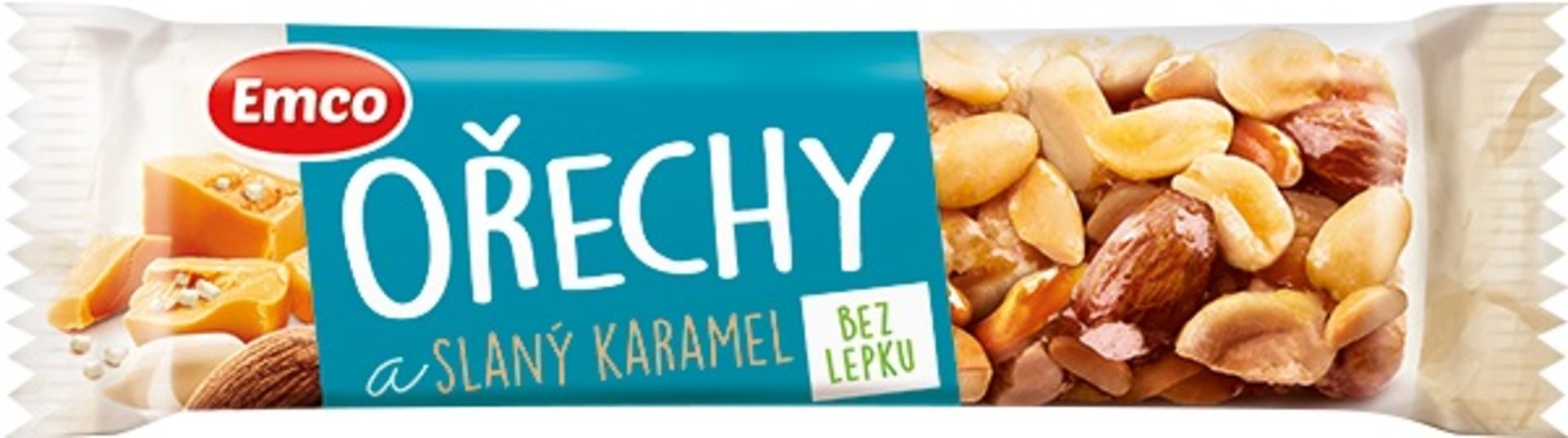 E-shop Emco Tyčinka s orechmi a slaným karamelom 35 g