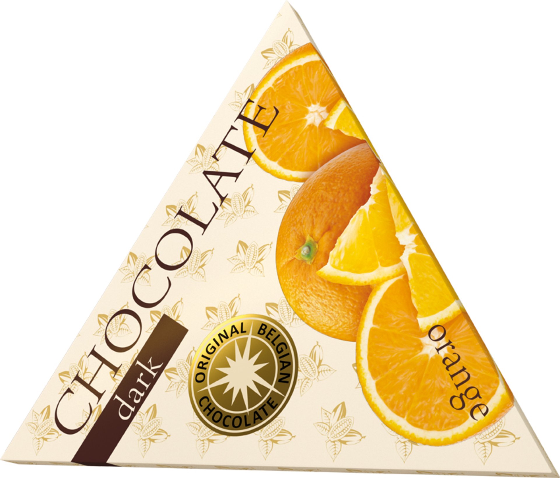 E-shop The Chocolate Trojuholníková horká čokoláda s pomarančom 50 g